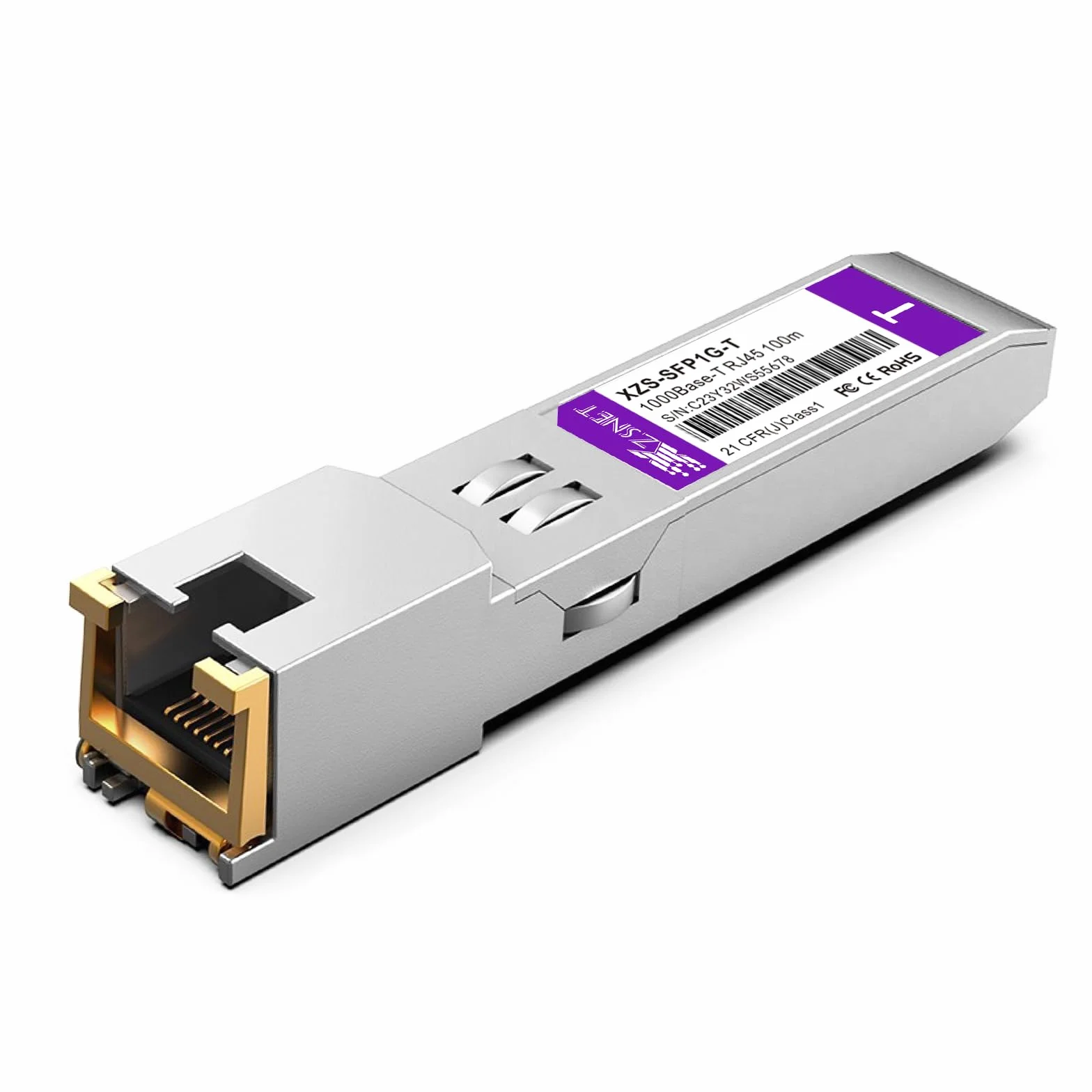 Nadajnik-odbiornik SFP 1000BASE-T, SFP do RJ45, 1,25 G miedziany SFP do modułu Ethernet, kompatybilny z Cisco GLC-T/SFP-GE-T, Ubiquiti UniFi UF-RJ45-1G, Mikrotik, Meraki, Netgear, D-Link i