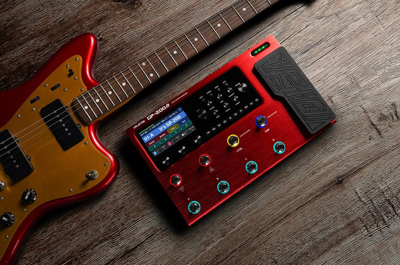 Valeton GP200R Multi Effects RED + Gig Bag Black Bundle
