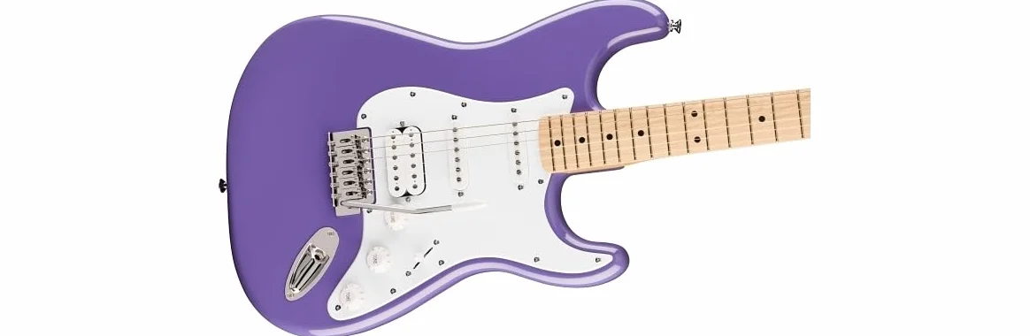 FSR Squier Sonic® Stratocaster® HSS gitara elektryczna, klonowa klawiatura, biała tragówka, ultrafiolet