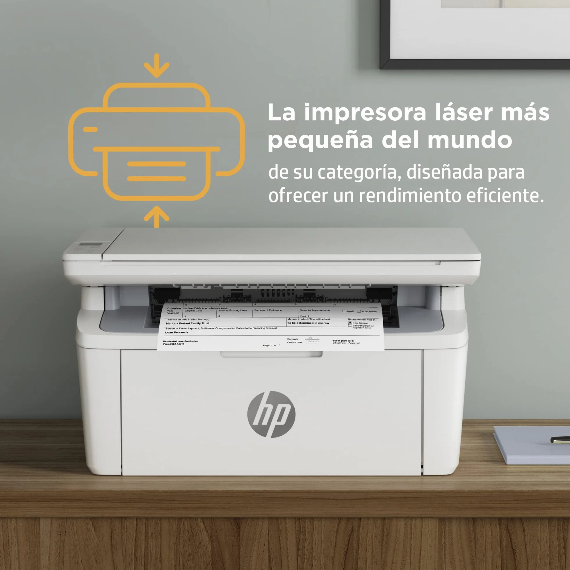 HP Monochromatyczna drukarka Laserjet M140w MFP, A4, biała