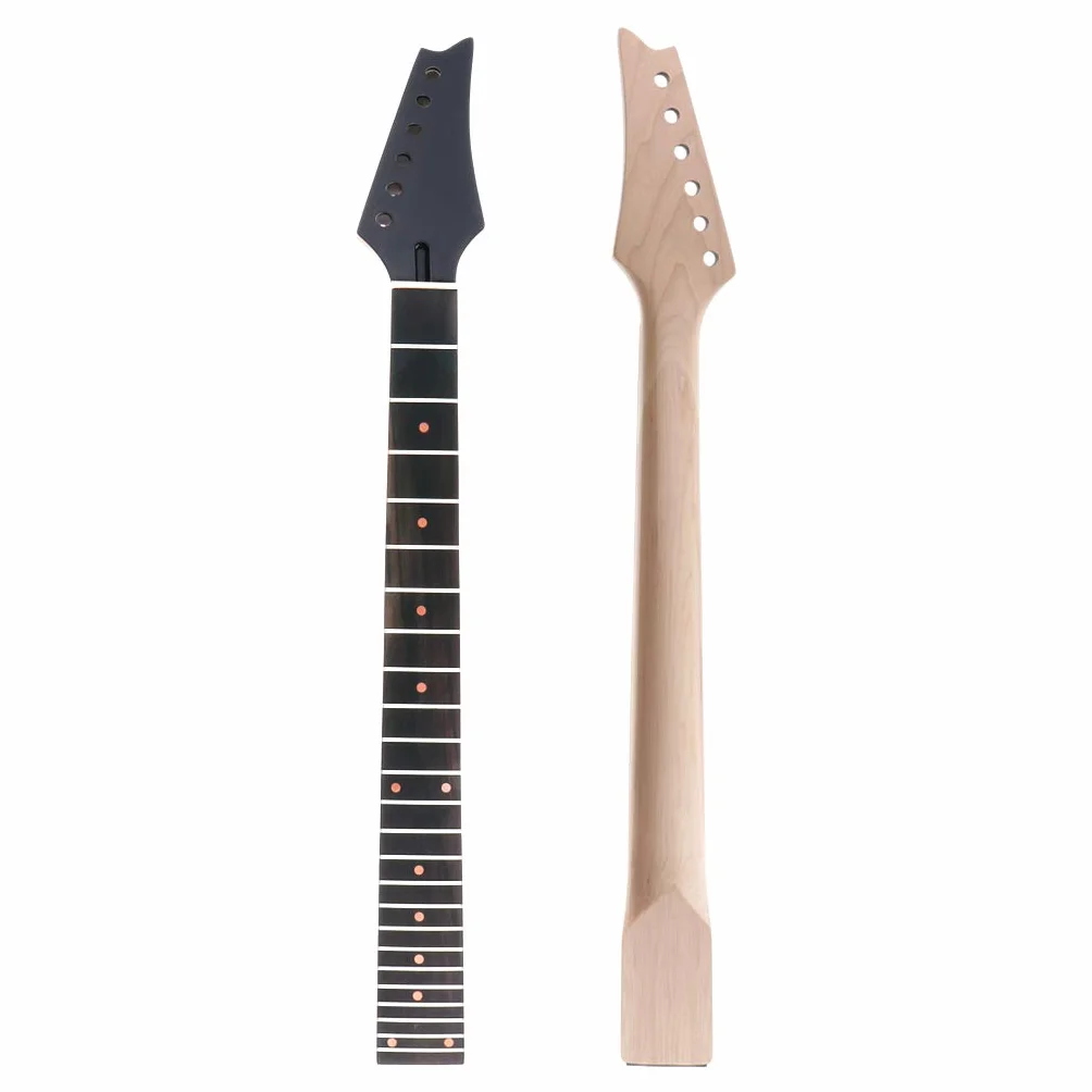 Gitara elektryczna szyja klonowa głowa palisander podstrunnica 24 progi IBZ zamiennik czarny