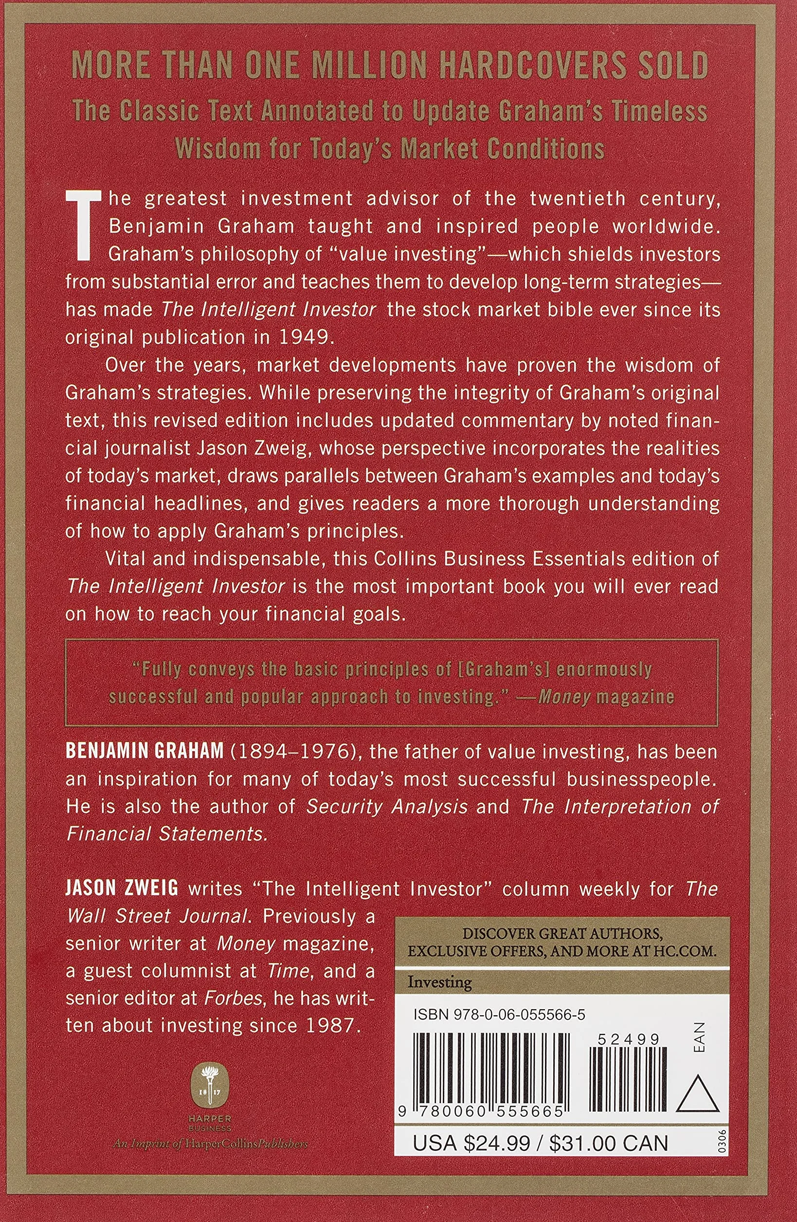 The Intelligent Investor: The Definitive Book on Value Investing - A Book of Practical Counsel
