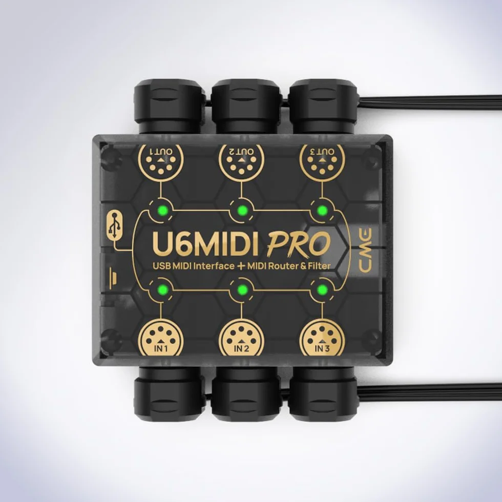 CME MIDI Cable 4-Pack – 60 cm, 5-Pin DIN, Niskoprofilowy – Ultra-Cienkie Wtyki Kątowe 45° w Układzie Lustrzanym do Kompaktowych Przestrzeni – Idealny do Interfejsów MIDI, Pedalboardów i Keyboardów