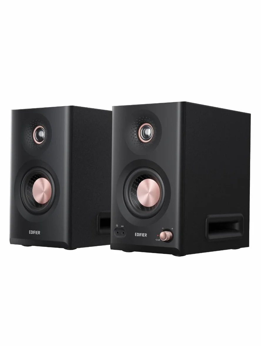Edifier MR5 aktywne głośniki studyjne | Hi-Res 3-drożny monitor 110 W + Tri-Amped Crossover |XLR, TRS, RCA + AUX|LDAC Wireless 24 bit/96 kHz|ConneX-App|EQ + przedni regulator |2 kolory (czarny)