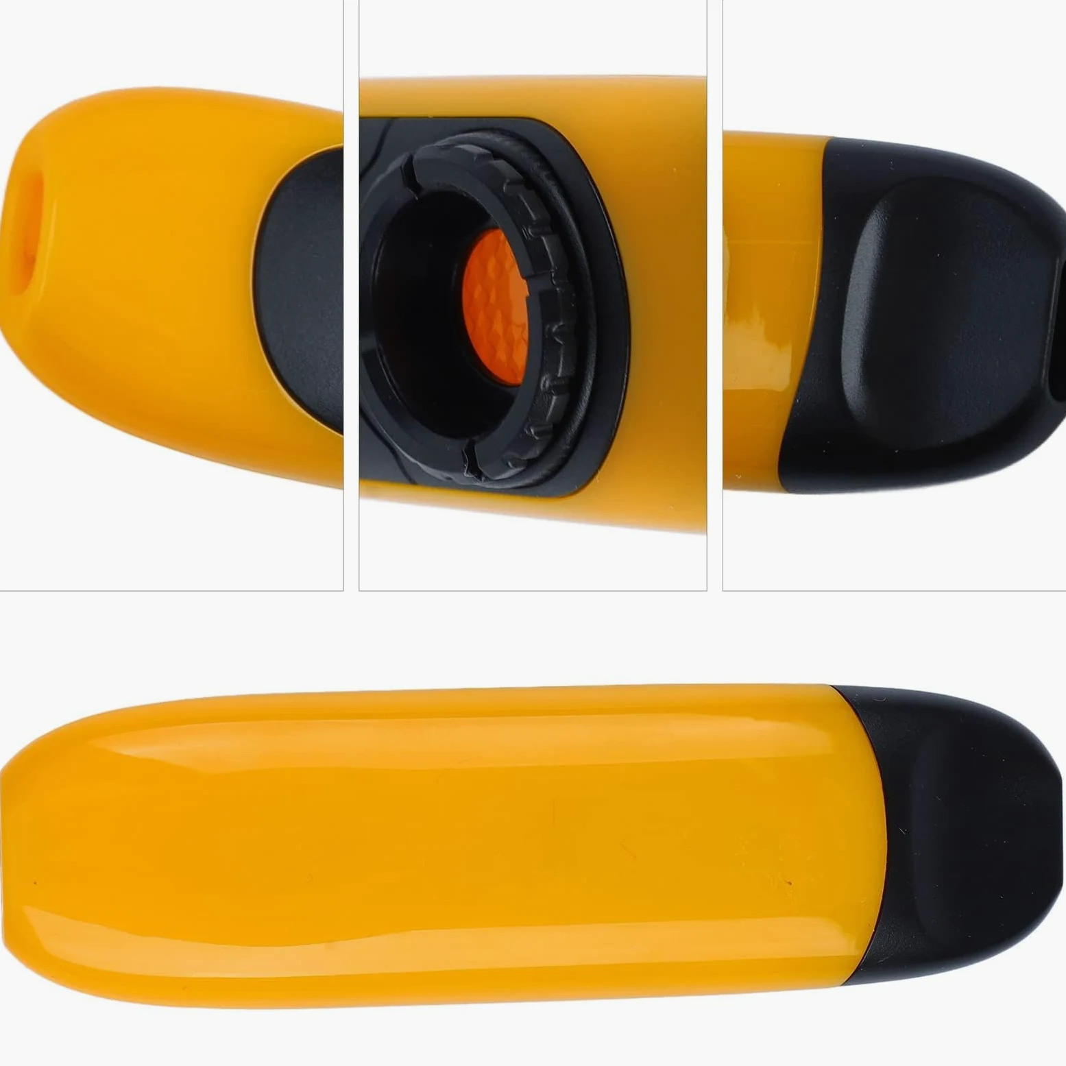 Elektryczny Kazoo 11 Cm Profesjonalny Przenośny Zestaw Kazoo z żywicy ze Stopu Aluminium z Przetwornikiem Membranowym Rejestratora Zapewniającym wydajność (Żółty)