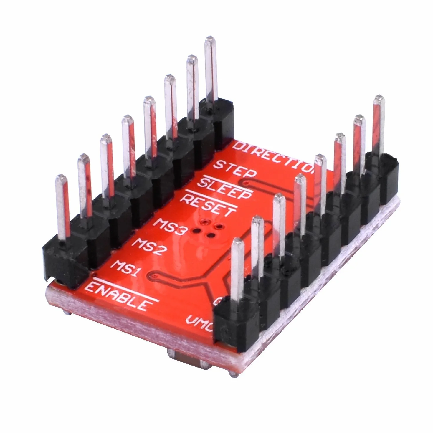 Hailege 5 szt. Moduł sterownika silnika krokowego A4988 z odpływem ciepła do drukarki 3D Reprap odpowiedni dla Mendel Huxley Arduino
