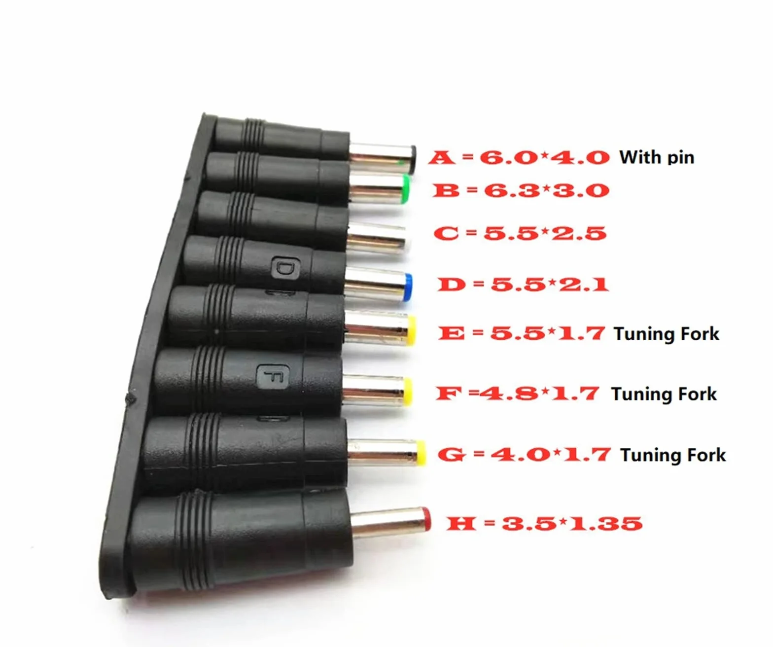 WANGCL 8 w 1 adapter do wtyczki baryłkowej, 5,5 x 2,1 mm uniwersalny wtyk DC, zestaw końcówek DC, wtyczka gniazda, akcesoria do wtyczki zasilacza ładowarki laptopa