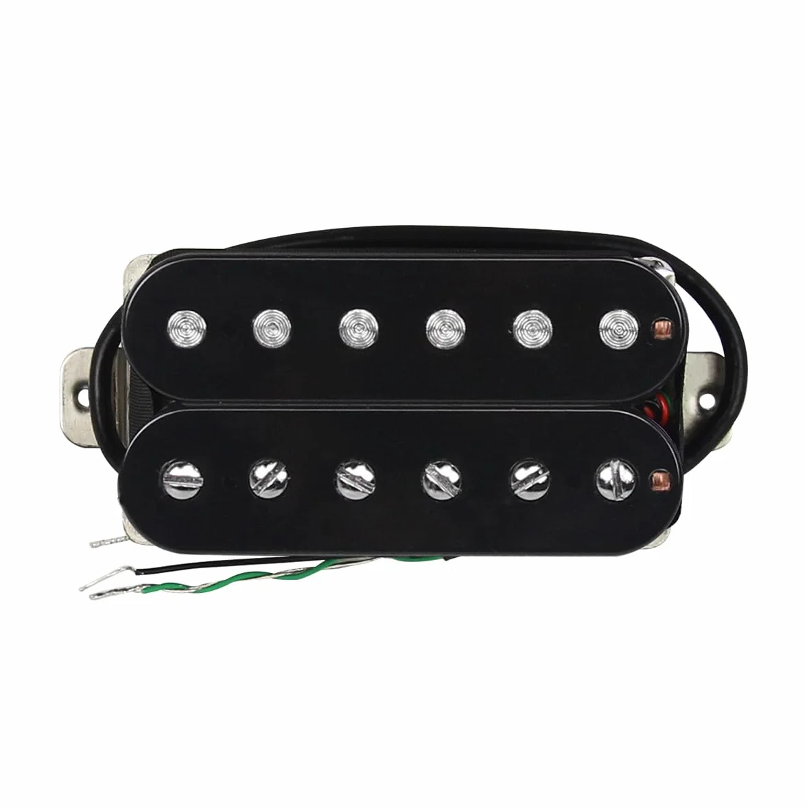 FLEOR Przetwornik do gitary elektrycznej Double Coil Humbucker przetworniki 52 mm Ceramic Bridge Pickup - czarny