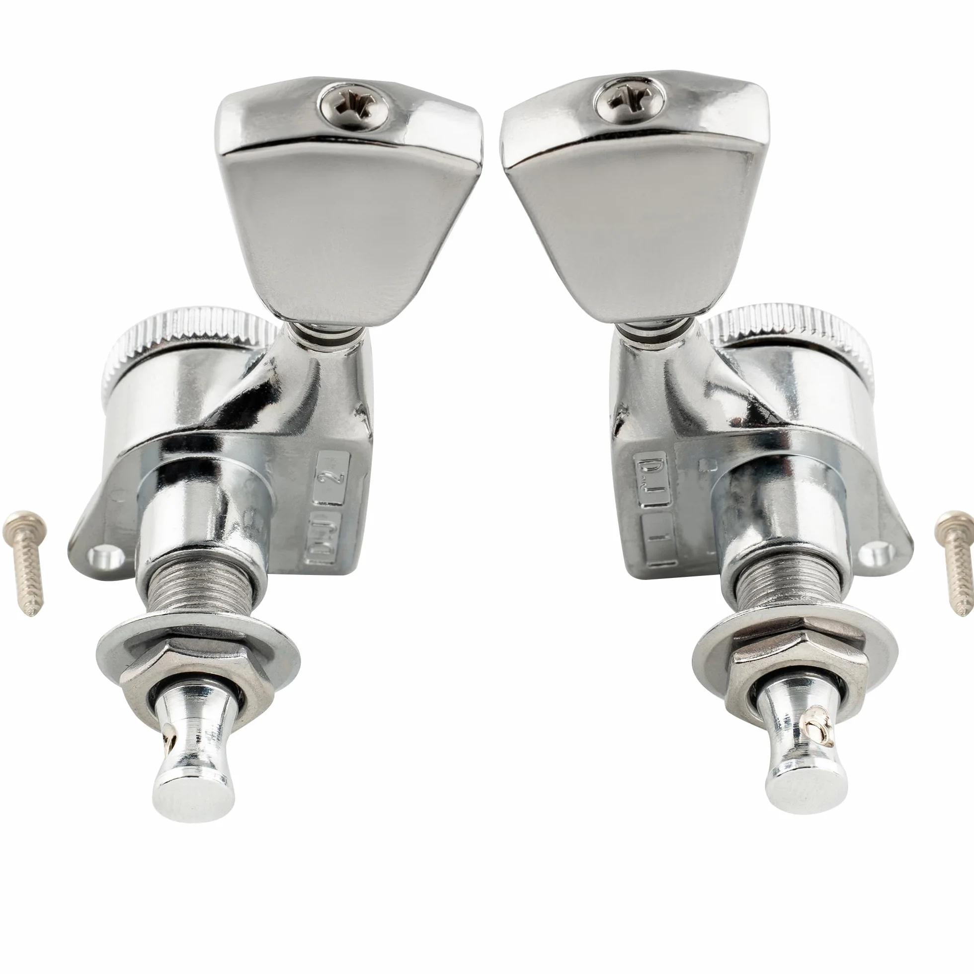 Musiclily Pro 3L3R Blokujące Klucze Gitarowe Locking Tuners do Gitary Elektrycznej Akustycznej LP SG, Chrom