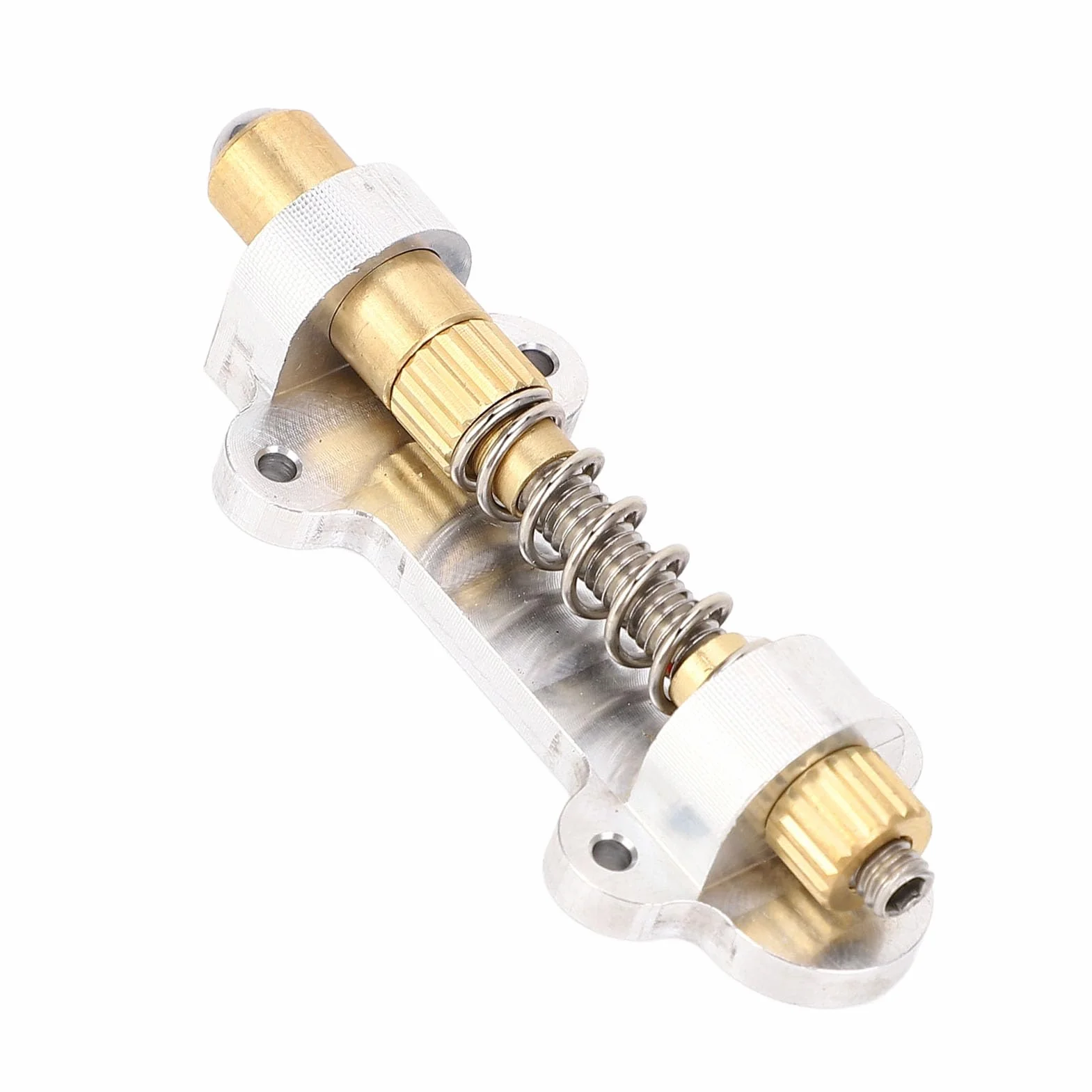 Fafeicy Stabilizator Tremolo do Gitary Elektrycznej Mosiężne Części Stopera Mostka Nastawnik Uzbrojenia Zestaw Tremsettera Zestaw urządzeń Stabilizujących do Systemów Floyd Rose, Mosiężny Mostek