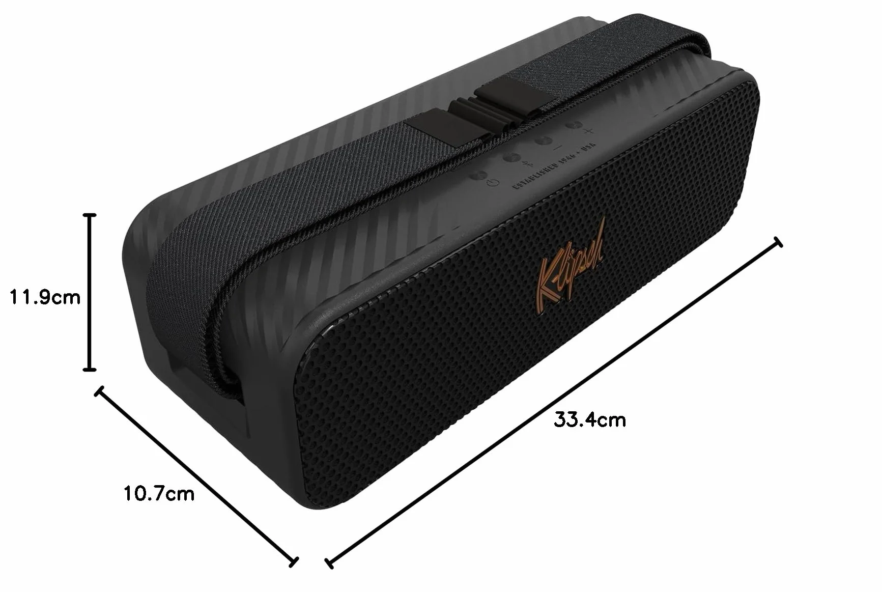 Klipsch Detroit, przenośny głośnik bluetooth, czarny