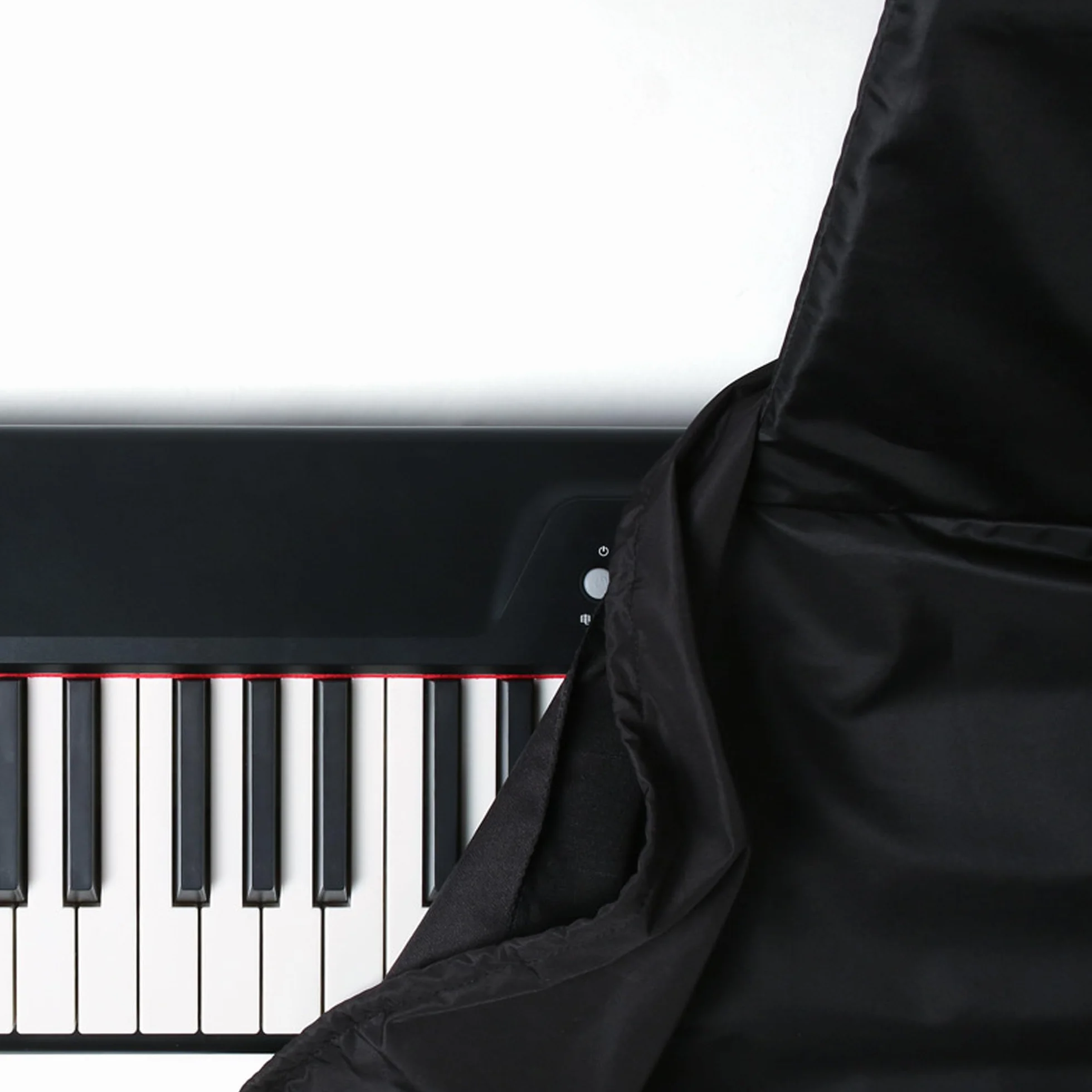 Osłona przeciwpyłowa klawiatury fortepianowej z 88 przyciskami, osłona klawiatury z osłoną stojaka, osłona na pianino elektryczne, pyłoszczelna i nadająca się do prania, stojak na nuty, klawisze