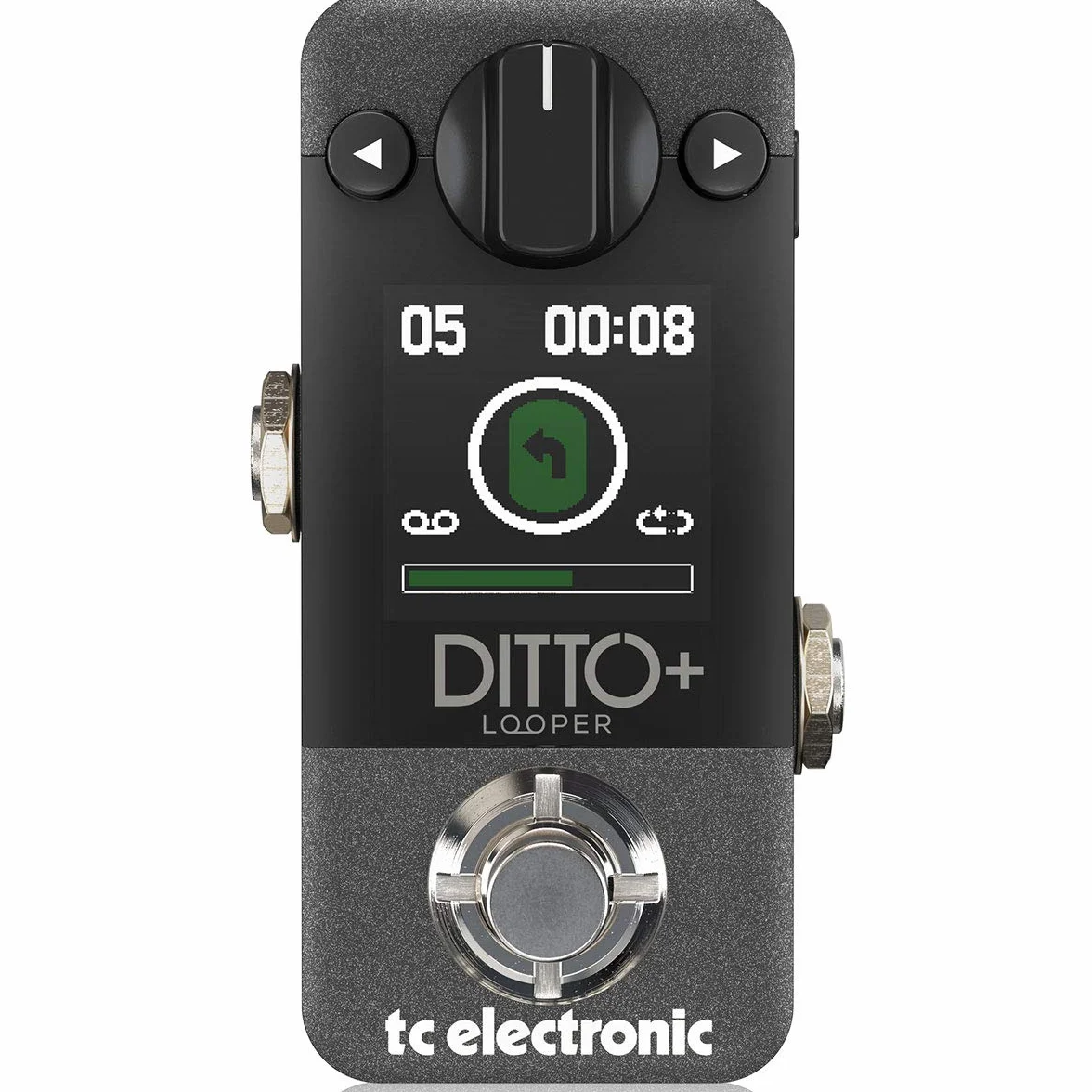 TC Electronic DITTO+ LOOPER Next Generation 60-minutowy wielosesyjny pedał do pętli, kompatybilny z komputerami PC i Mac