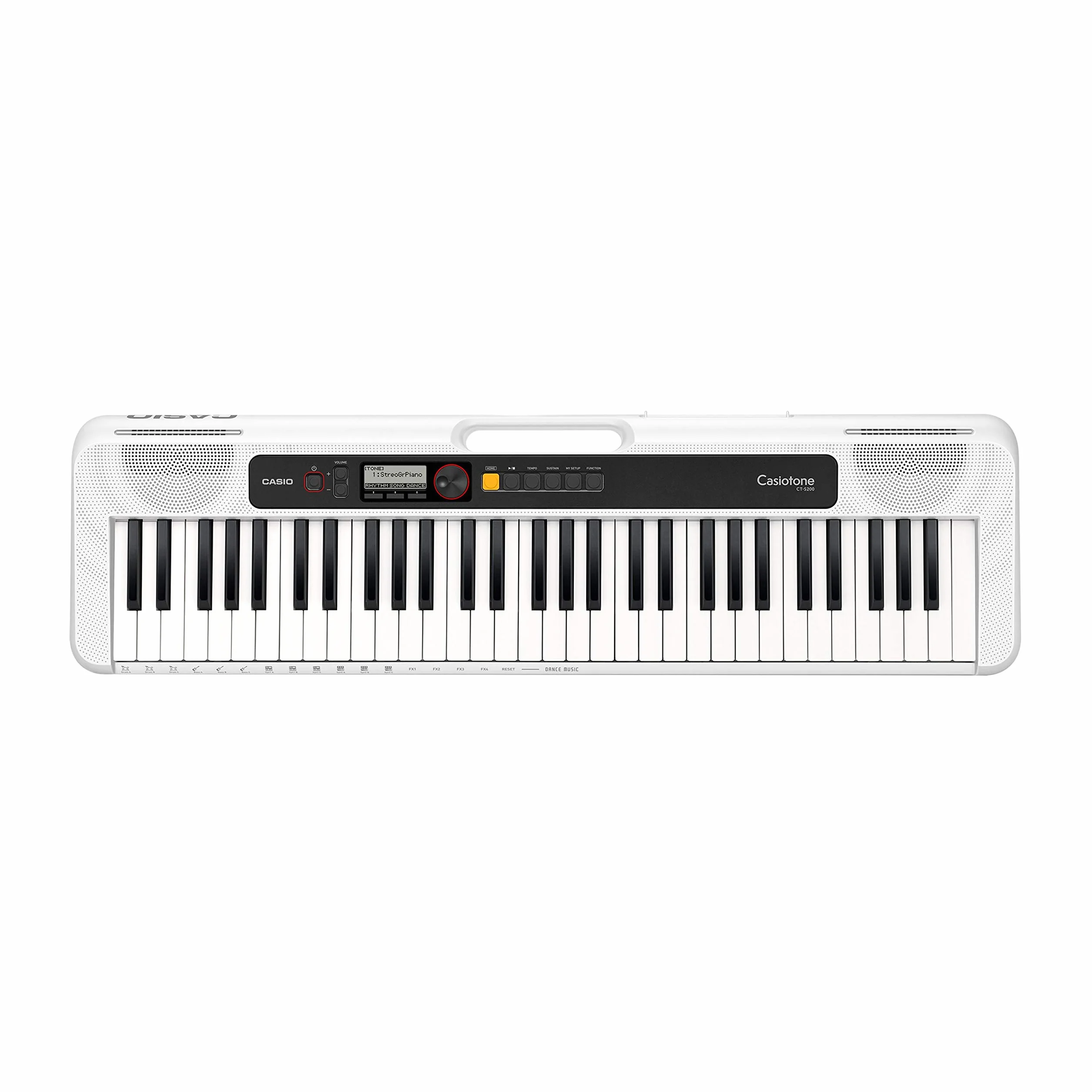 Casio CT-S200WE - Digitaler Synthesizer - Synthesizer - 2 W - Drehregler - Wei? - Gleichstrom (CT-S200WEC7)