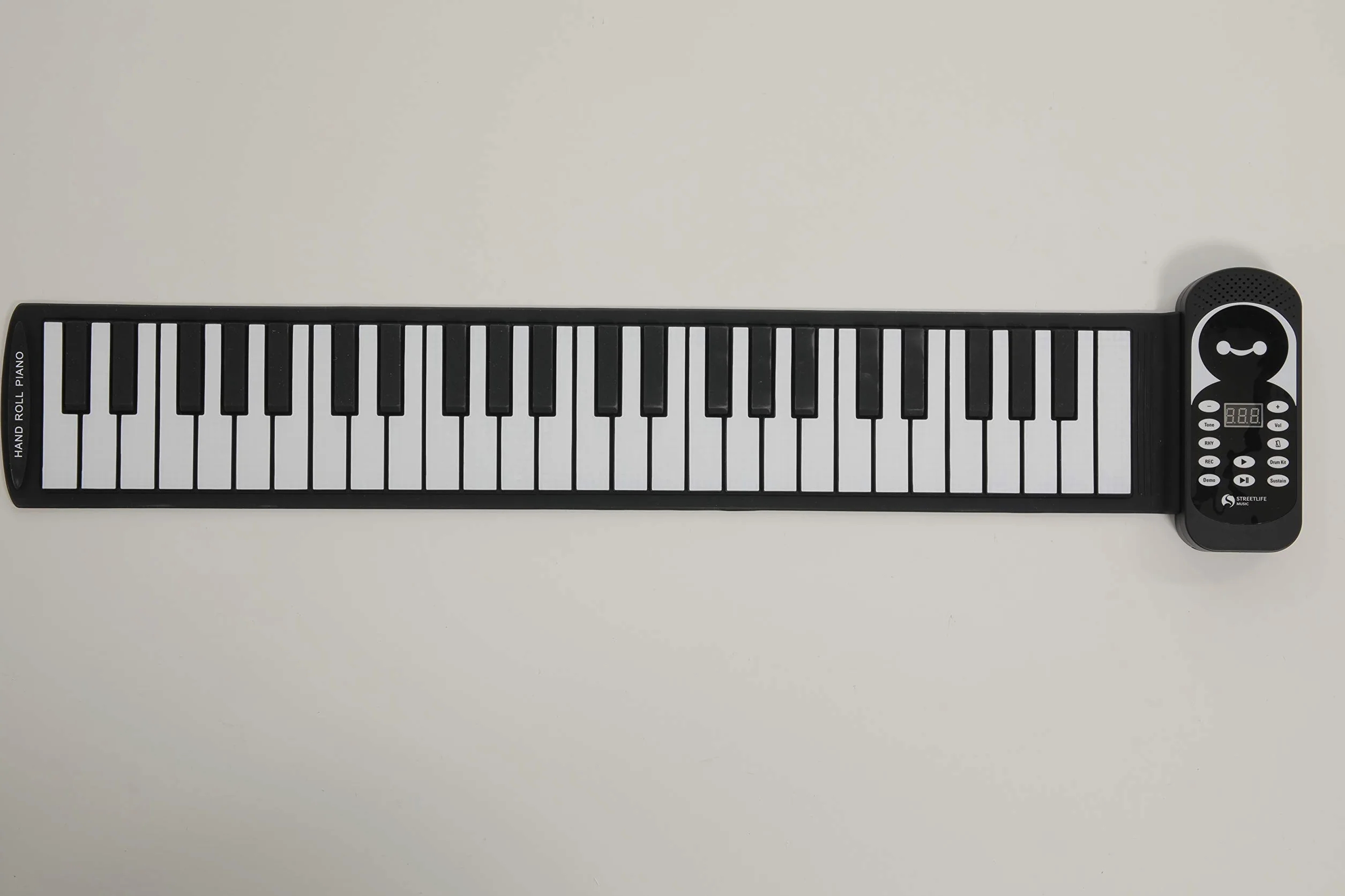 Streetlife Elektroniczny Roll Piano 49 przycisków, czarny