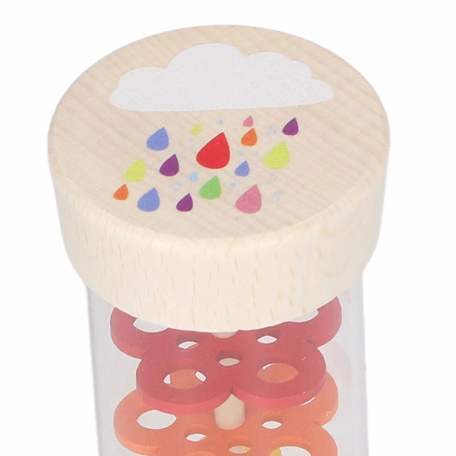 CHICIRIS Rainstick, Bezpieczna Grzechotka do Deszczu Drewniana (Duży)