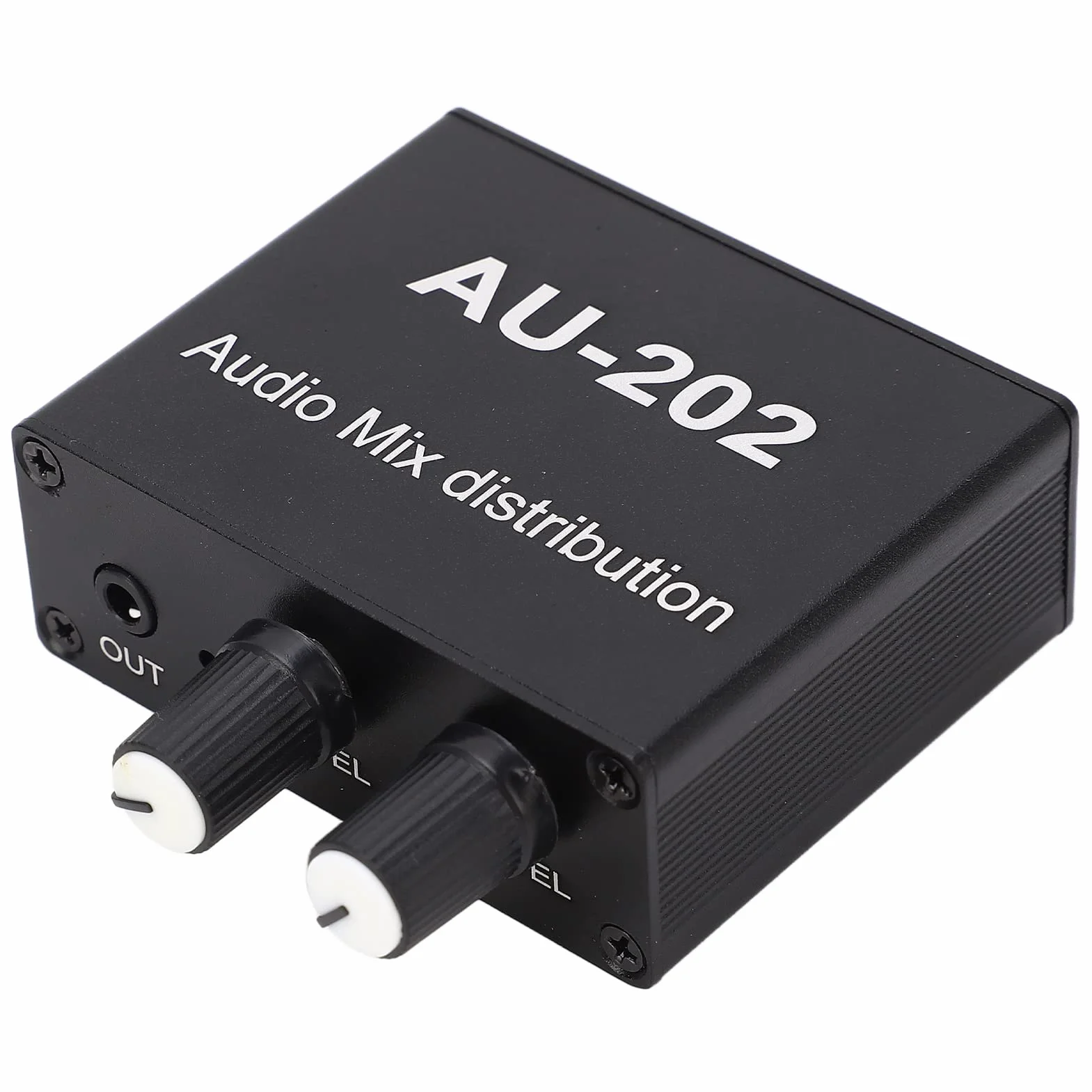 Mini mikser audio 2 wejścia i 2 wyjścia stereofoniczny mikser dystrybucyjny z zasilaczem Idealny do małych klubów lub barów