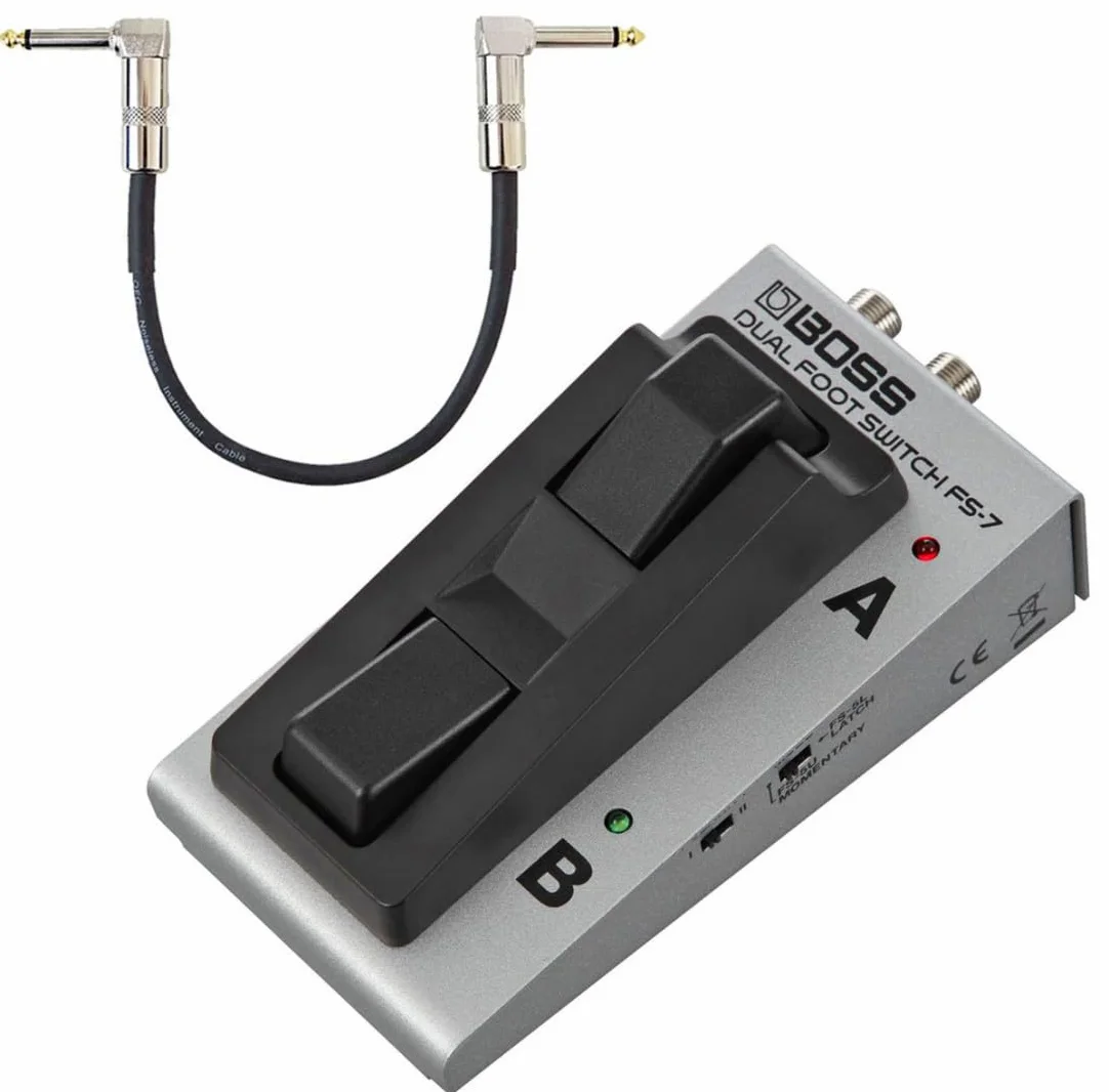 Boss FS-7 Dual Footswitch przełącznik nożny + keepdrum kabel krosowy 30 cm