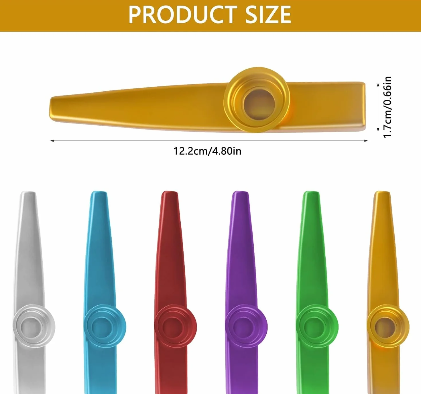 Kazoo Kazoo zestaw instrumentów muzycznych Kazoo z metalu, 14 instrumentów muzycznych Kasu ze stopu aluminium, metal Kazoo, w 7 kolorach, na prezent na imprezę, flet do nosa dla dzieci, miłośników