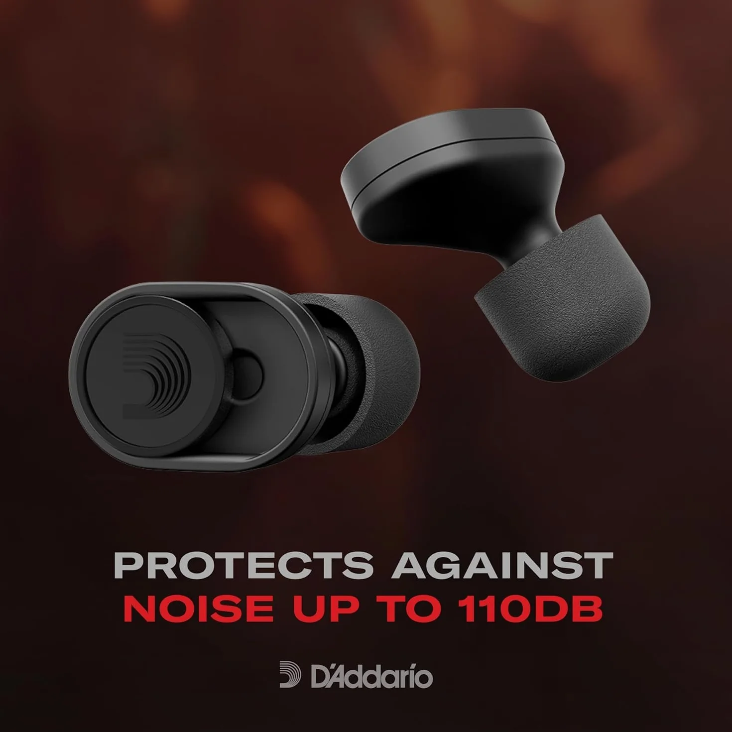 D'Addario Akcesoria dBud Premium ochrona słuchu, czarne