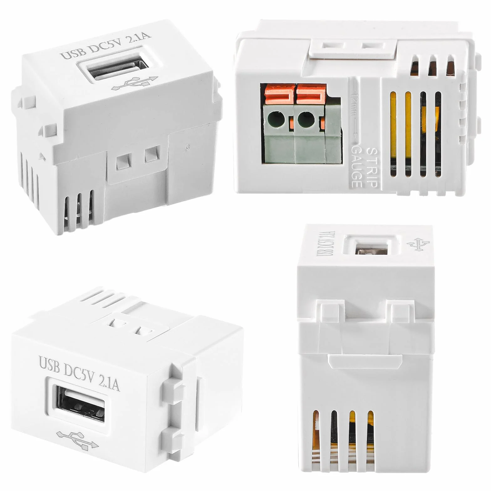 Moduł zasilania USB, 2 sztuki, gniazdo 220 V na transformator 5 V