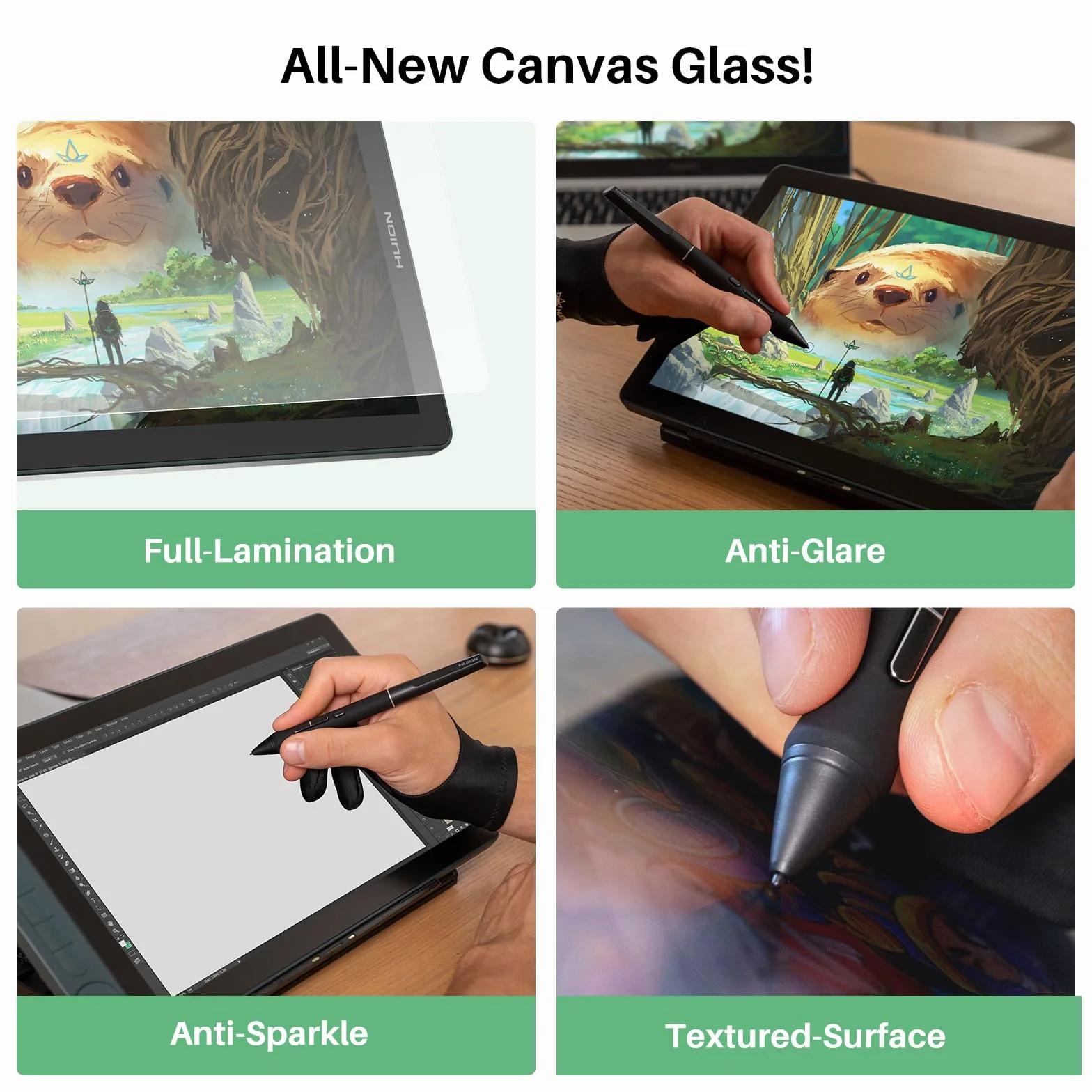 HUION Kamvas 13 (Gen 3) SE Tablet graficzny z ekranem 13,3" PenTech 4.0 PenTech 4.0, nacisk pióra 16384 do komputerów PC, Mac, Android