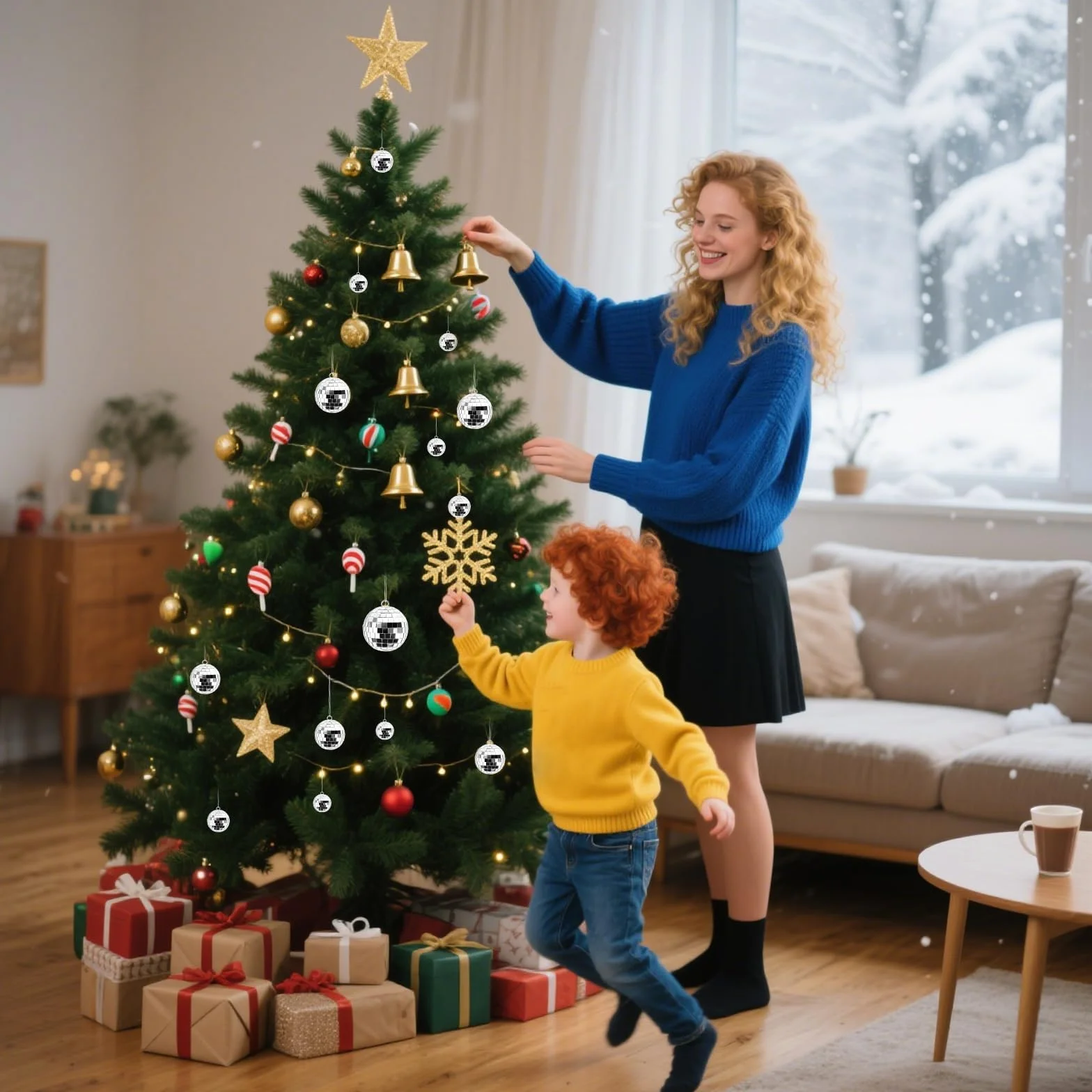 Kulki dyskotekowe, 25 sztuk, srebrne, lustrzane kule do zawieszenia, mini kule dyskotekowe z linką, do domu, na imprezę, wesele, Boże Narodzenie, urodziny, dekoracja (4 rozmiary)