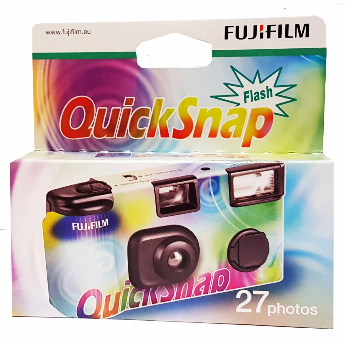 5 x jednorazowe kamery Fujifilm Quicksnap Flash, 27 zdjęć, z lampą błyskową