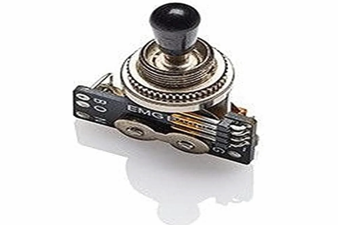 EMG Pickups "3-WAY B289 TOGGLE SWITCH - BLACK KNOB" Gibson™ Electric Guitar Selektor | 2 kable połączeniowe (krótki/długi) | Przycisk czarny