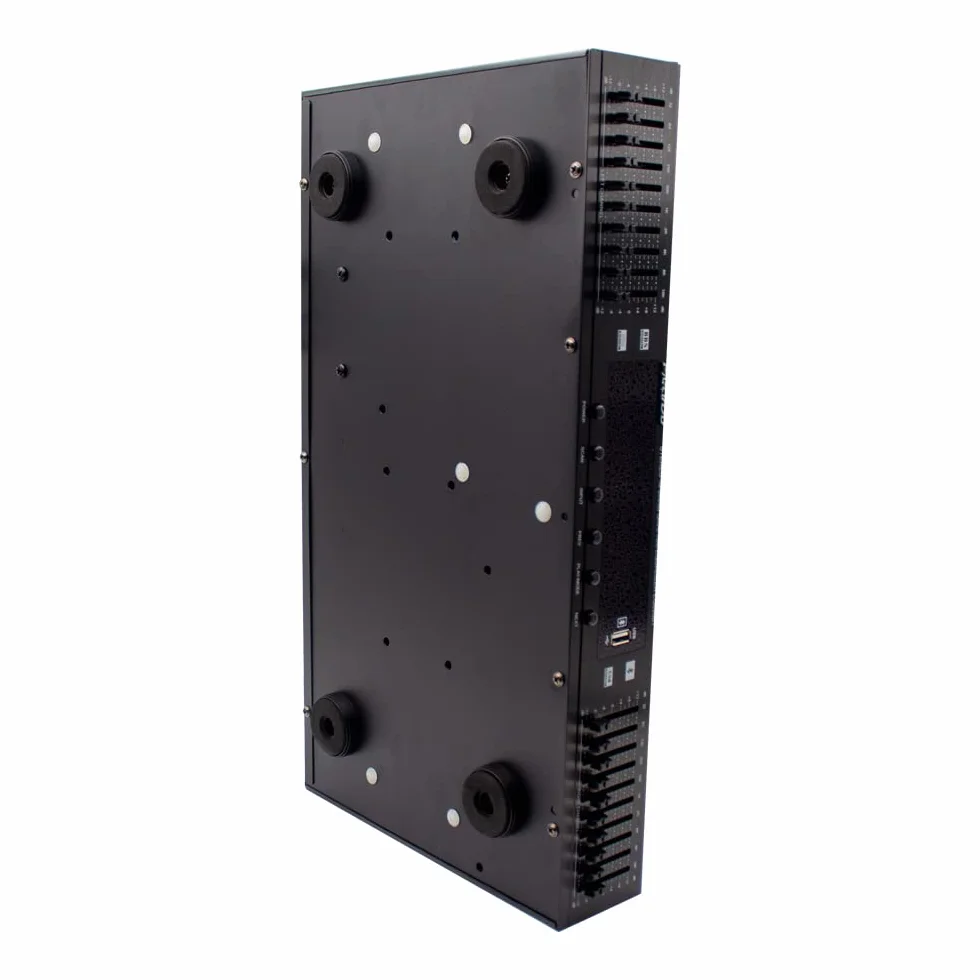 Toplionace 220V HIFI Cyfrowy Korektor Stereo HD EQ898 Wbudowany Przedwzmacniacz USB Bluetooth 10 Segmentowy Czarny