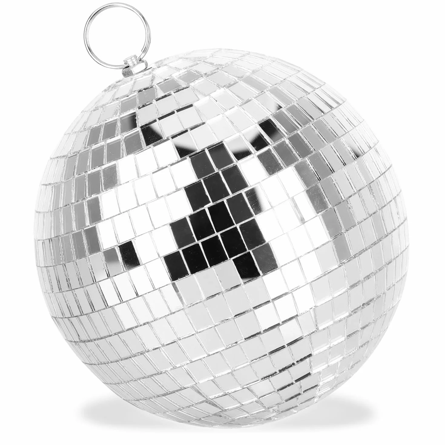 COM-FOUR® disco ball - lustrzana kula do zawieszenia - disco ball na imprezy - bal imprezowy na sylwestra, urodziny, imprezy tematyczne - Ø 15 cm (Ø 15cm)