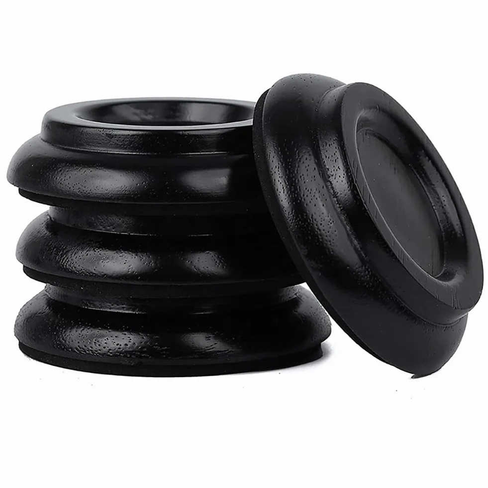 Alnicov Piano Caster Cups, lite drewno pianino Caster Cups do pionowego fortepianu, drewnianego, pianki, antypoślizgowa, antypoślizgowa pianka Anti-Noise (zestaw 4 sztuk, kolor czarny)