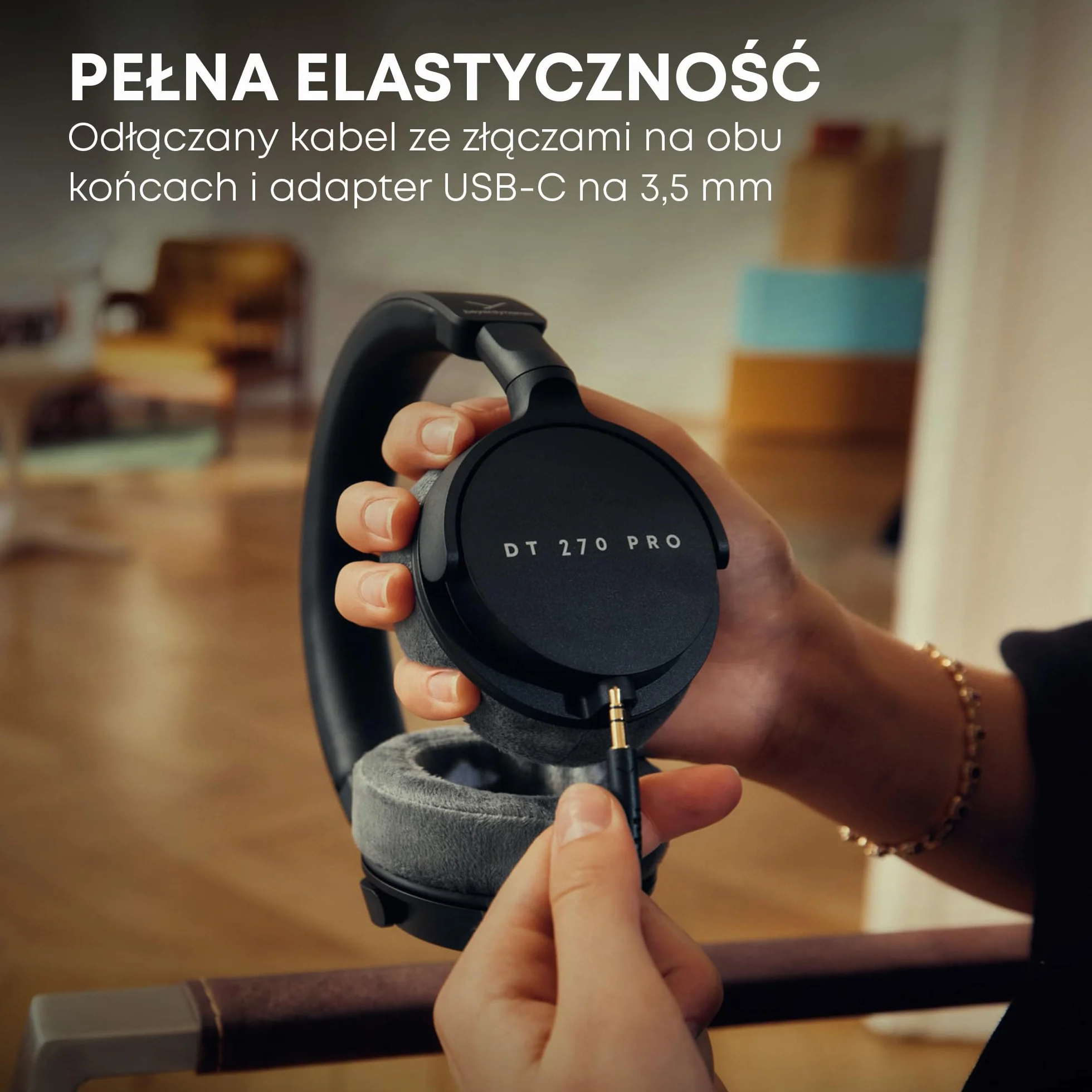 beyerdynamic DT 270 PRO Kompaktowe, wokółuszne słuchawki studyjne do nagrywania i monitoringu