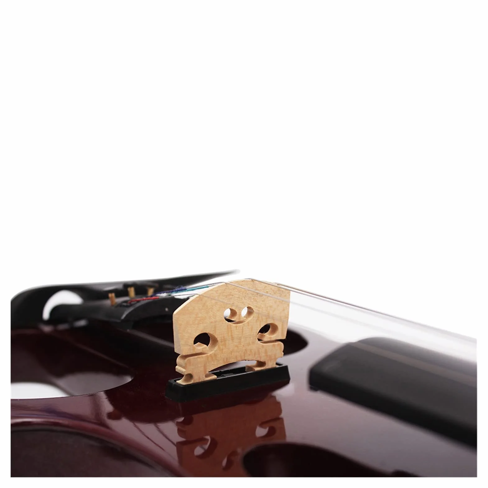 4/4 Elektryczne Ciche Skrzypce Dwustronne Instrument Strunowy Z Akcesoriami Case Cable Skrzypce