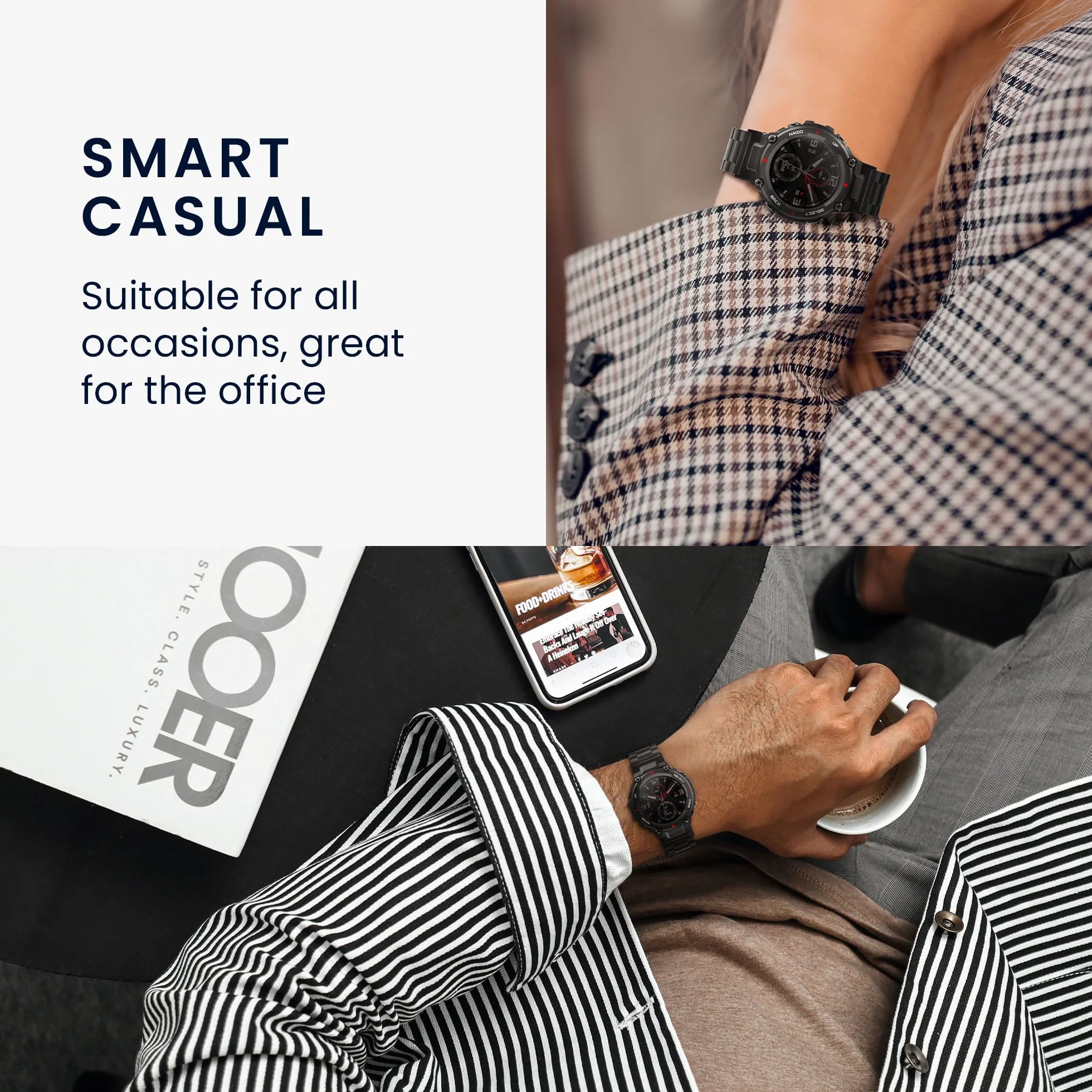 kwmobile Pasek do zegarka ze stali nierdzewnej, kompatybilny z Garmin Lily Sport, zapasowy pasek do smartwatcha, wymiary wewnętrzne 14-22 cm, różowe złoto