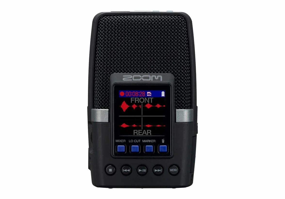 ZOOM H2essential Handy Recorder – Przenośny rejestrator audio 32-bit float z 3 mikrofonami do nagrań surround – Idealny do podcastów, muzyki, transmisji – Wersja UE – Czarny