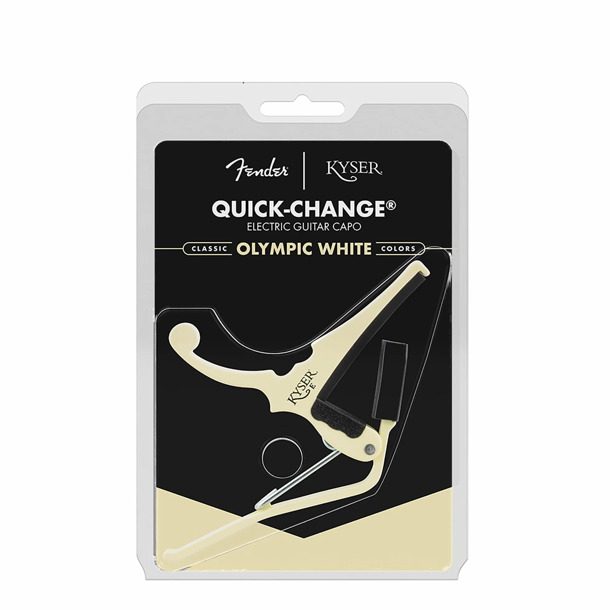 Fender x Kyser Quick-Change Electric Guitar Capo (Olympic White)