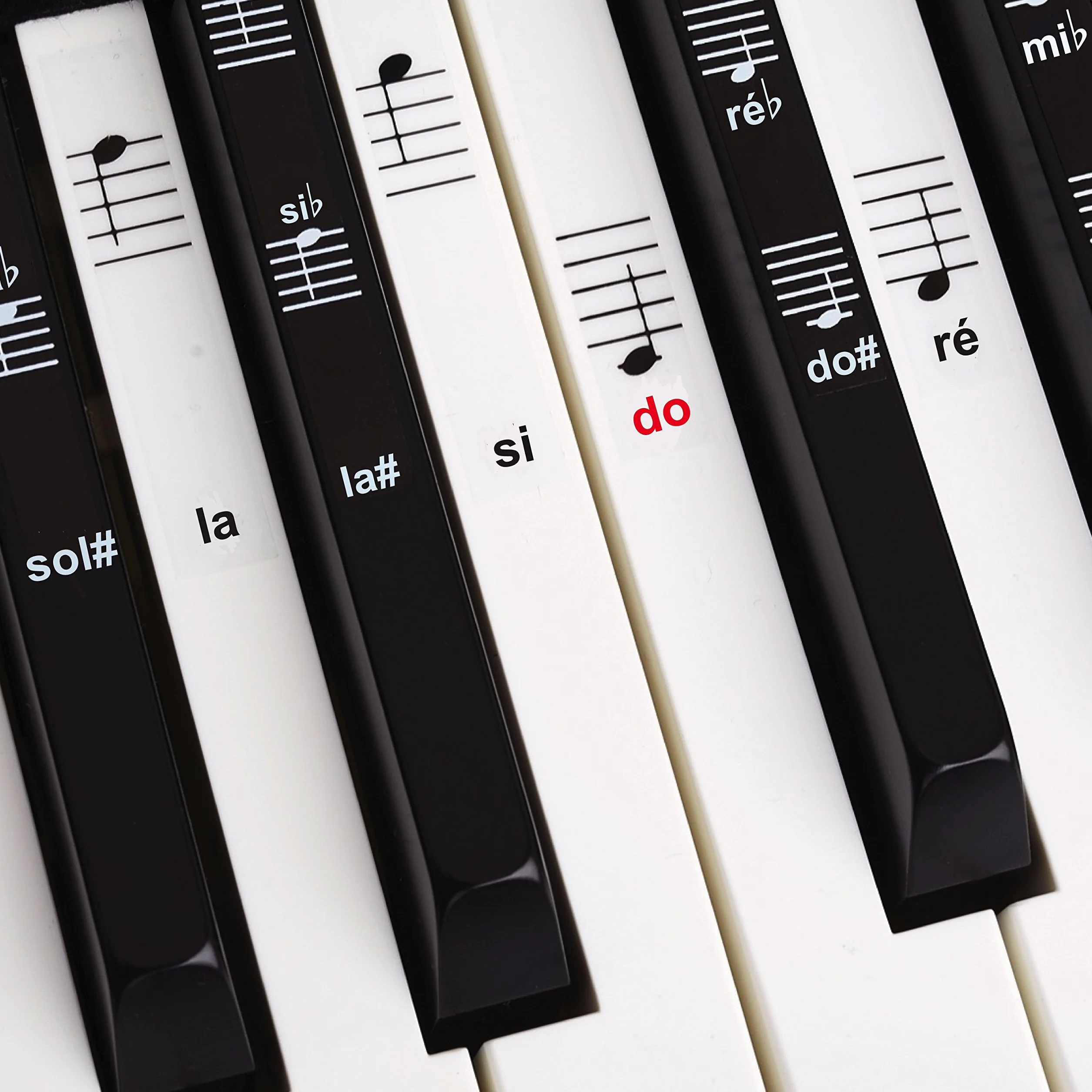 Belfort Autocollants pour Notes de Piano 49-88 Touches