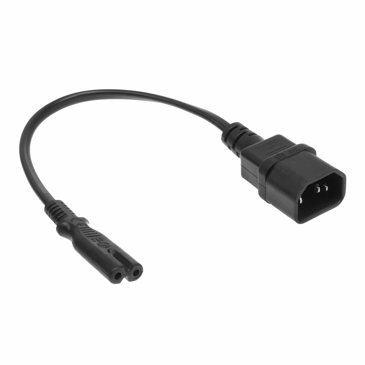 ACT C14 na C7 kabel zasilający, 0,2 m, wtyczka C14 na gniazdo C7, 2-biegunowy kabel zasilający, figurka 8– AK5248