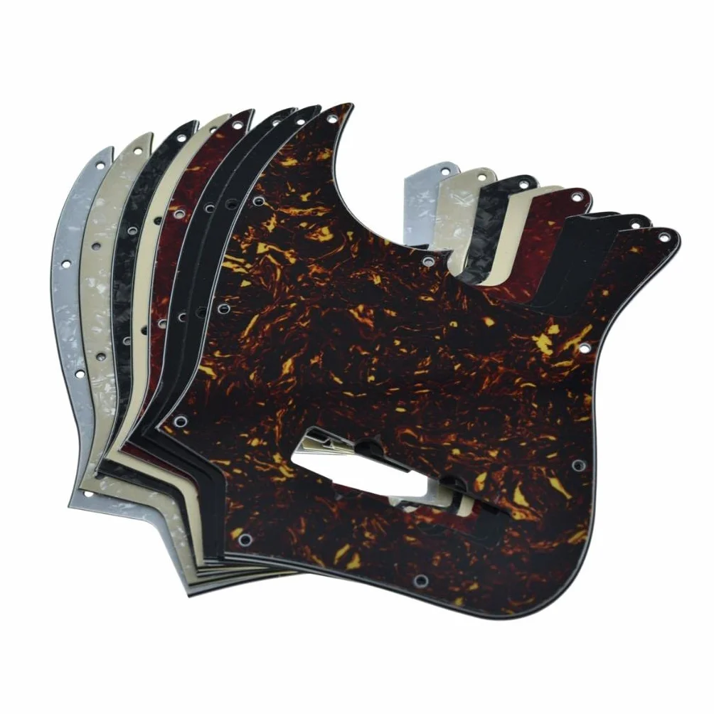 KAISH Lefty 4 String Jazz J Bass Pickguard leworęczny Scrach talerz czarny perłowy