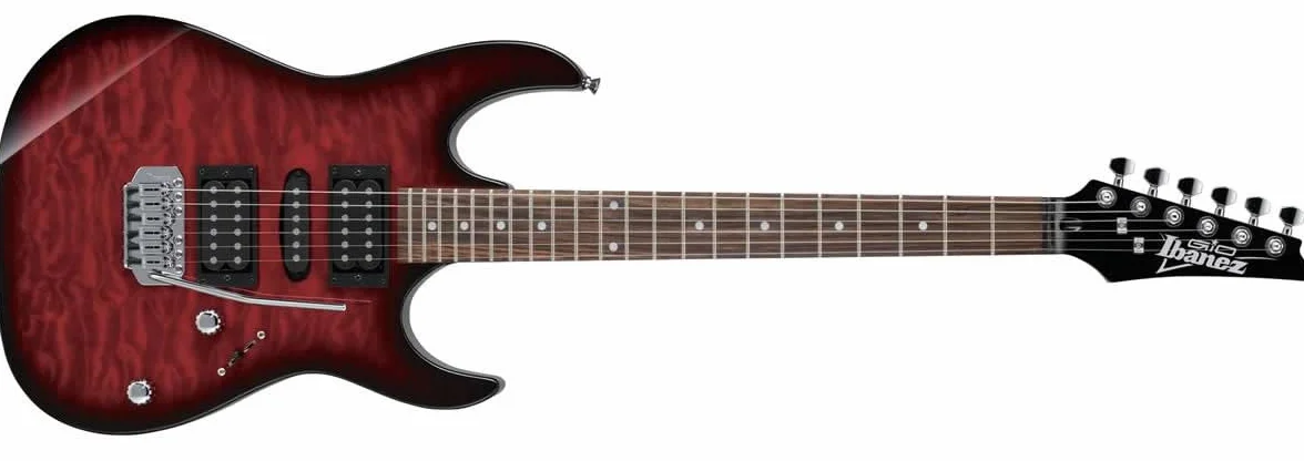 Ibanez Gio GRX70QA-TRB Transparent Red Burst - Gitara elektryczna