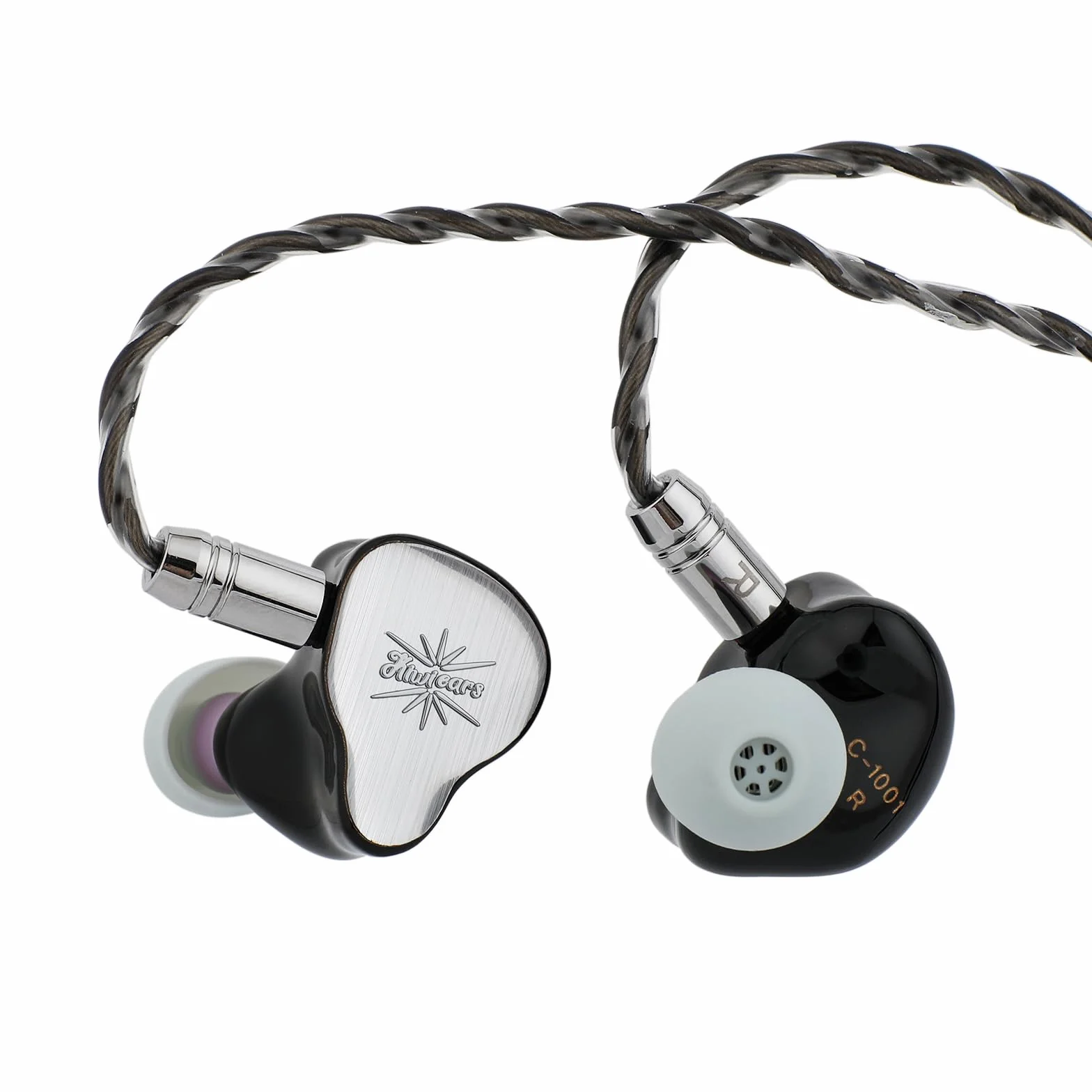 LINSOUL Kiwi Ears KE4 monitor douszny, 2DD + 2BA hybrydowe słuchawki douszne, słuchawki gamingowe, HiFi Wired IEM, ze zdejmowanym kablem IEM dla muzyków, audiofilów