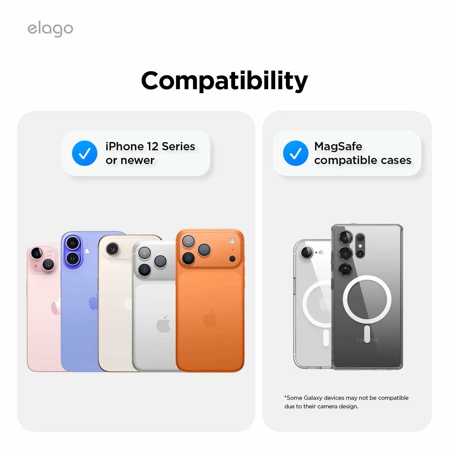 elago Przezroczyste magnetyczne etui na karty kompatybilne z MagSafe dla iPhone 17/16/15/14/13/12 Series - bezpieczny portfel na telefon, trwała konstrukcja PC, ochrona przed uszkodzeniami