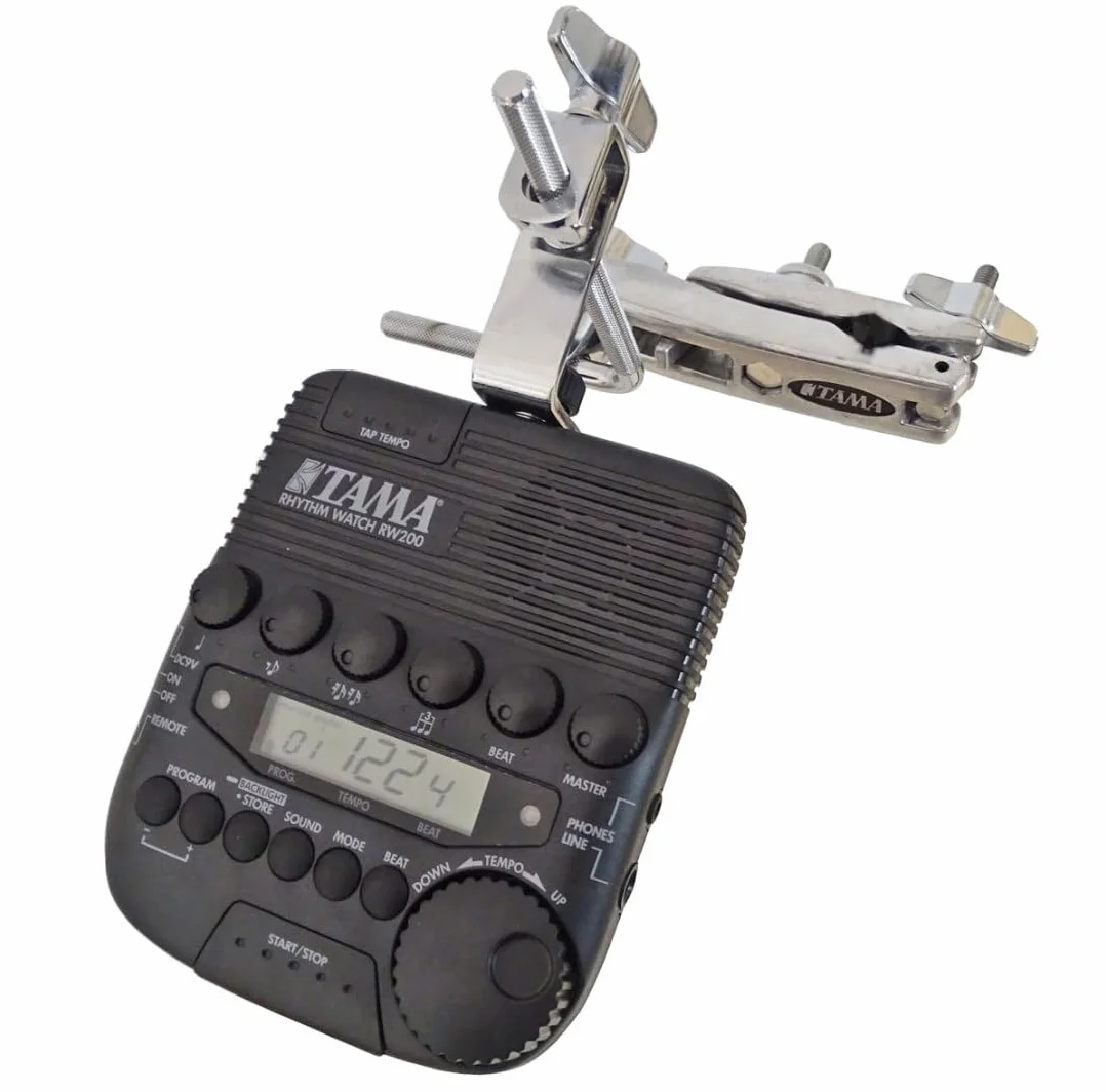 Tama RW200 Rhythm Watch Metronom + uchwyt perkusyjny CBA56 + uchwyt RWH10 (keepdrum Bundle)