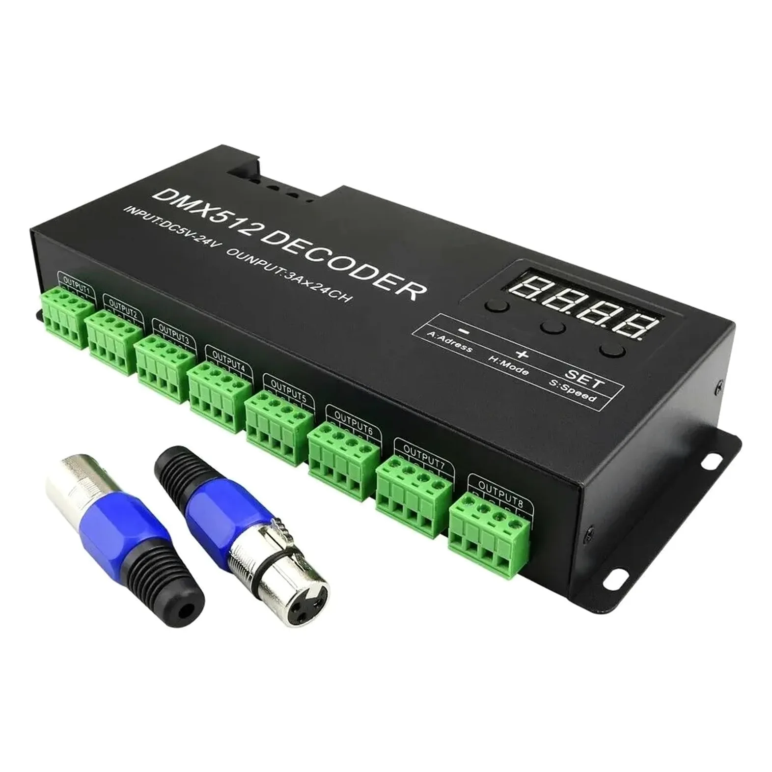 DMX512 RGB RGBW kontroler LED 3/4/6/12/24CH 30CH 30 kanałów 2A 3A 5A dekoder ściemniacz sterownik do taśmy 5050 RGBWW (4ch Rgbw Mini)