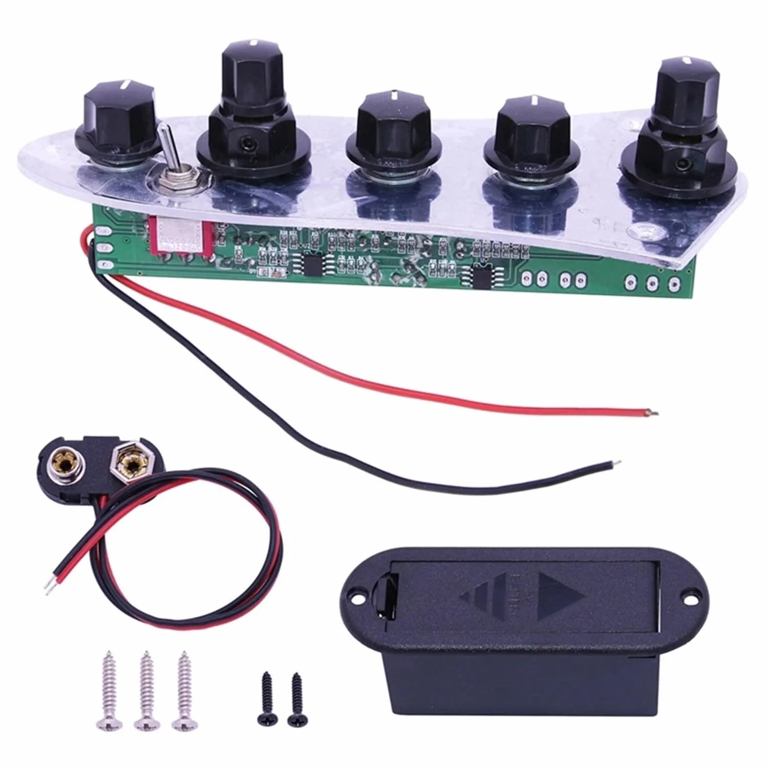 5 Jazz Bass Loaded Wired Control Plate do gitary basowej 4/5 strunowej