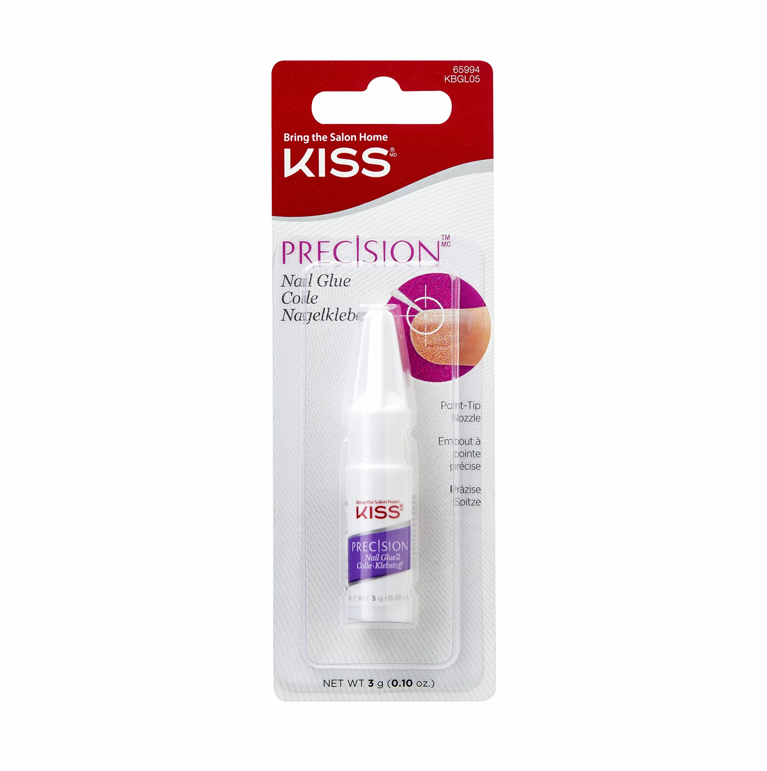 Kiss Klej do paznokci z dozownikiem, 3g, bezbarwny