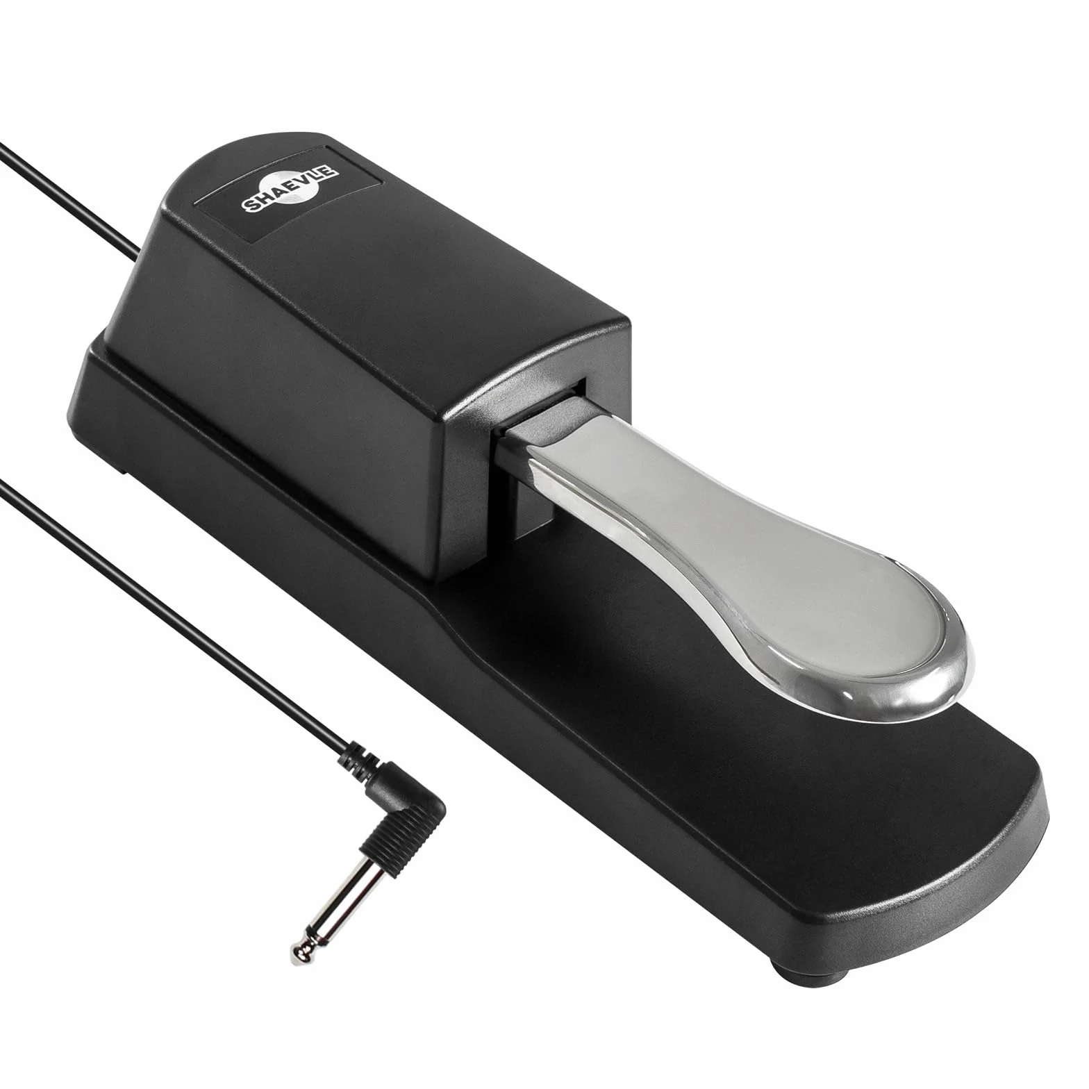 Sustain do klawiatur pianino cyfrowe MIDI i syntezator z przełącznikiem polaryzacji 1/4" (6,35 mm) z wtyczką wejściową kabla 160.0 cm