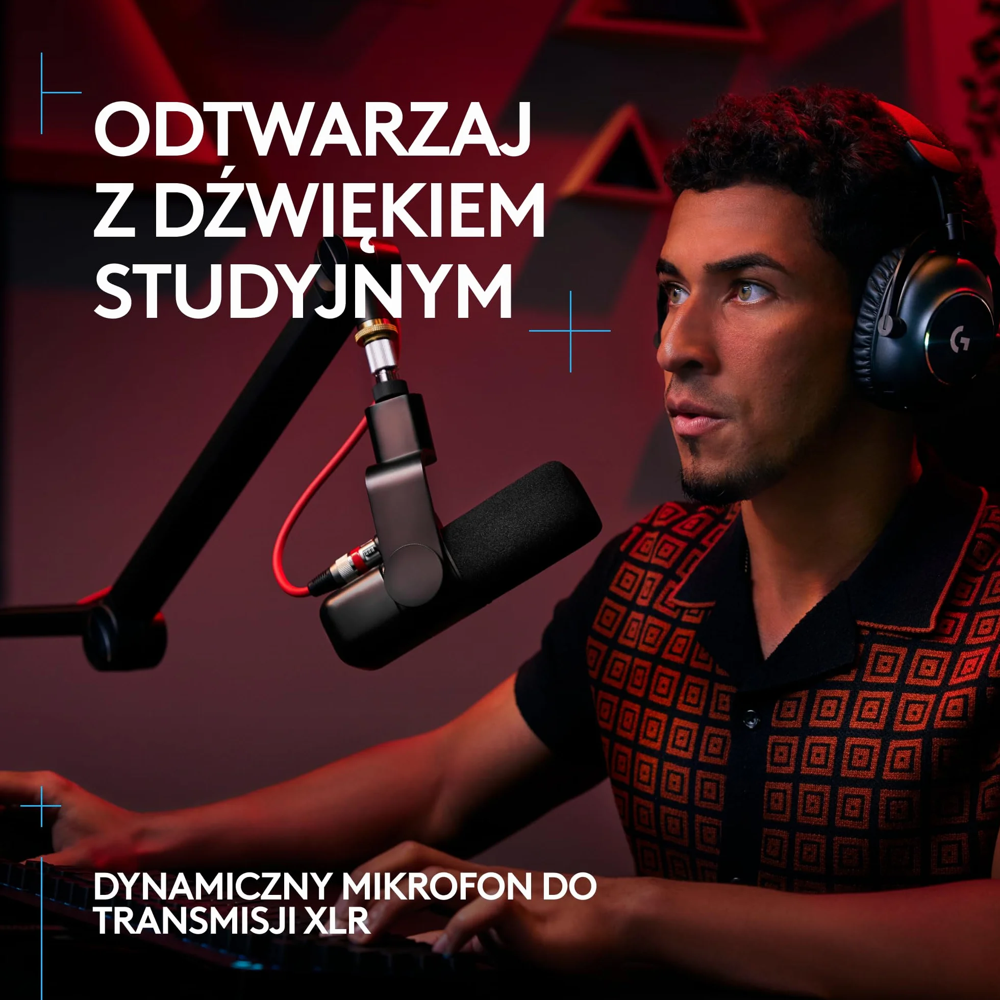 Logitech G Yeti Studio Aktywny Mikrofon Dynamiczny Xlr Do Gier, Aktywny Przedwzmacniacz Clearamp, Kapsuła Z Podwójną Membraną, Wewnętrzny Uchwyt Antywstrząsowy - Biały