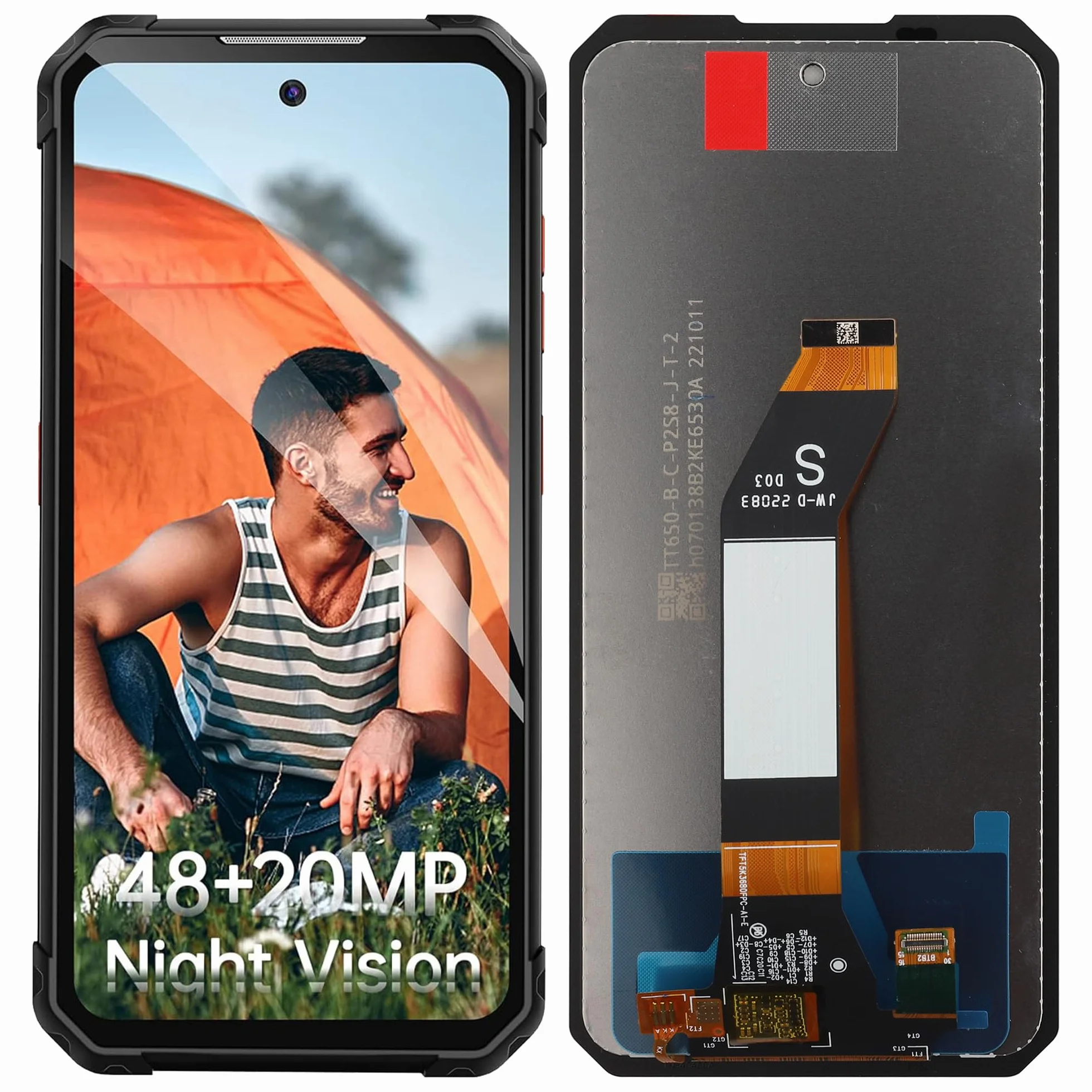 Zamiennik wyświetlacza cyfrowego kompatybilny z IIIF150 Air1 Pro/Air1/B1/B1 Pro (czarny bez ramki) LCD Display Touch Screen Digitizer montaż z narzędziem do naprawy